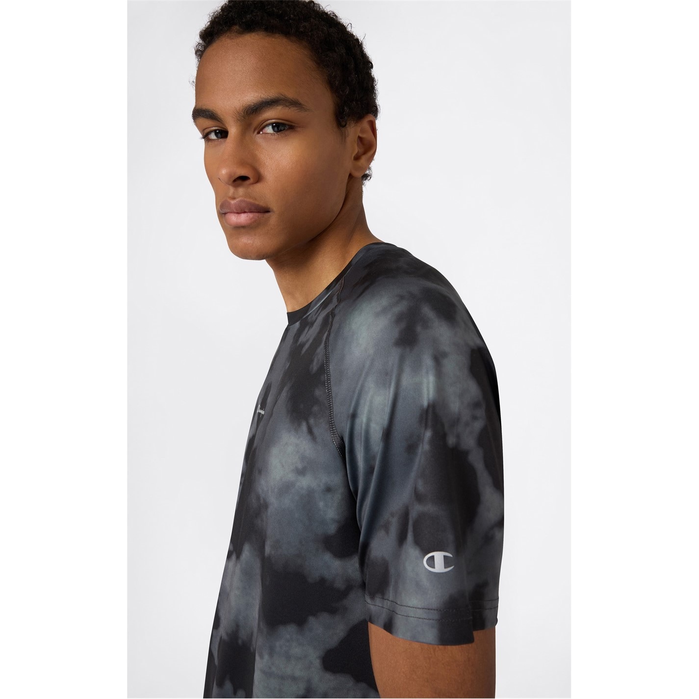Champion Black 207327 Men's Short Sleeve Performance Gym Top - 4