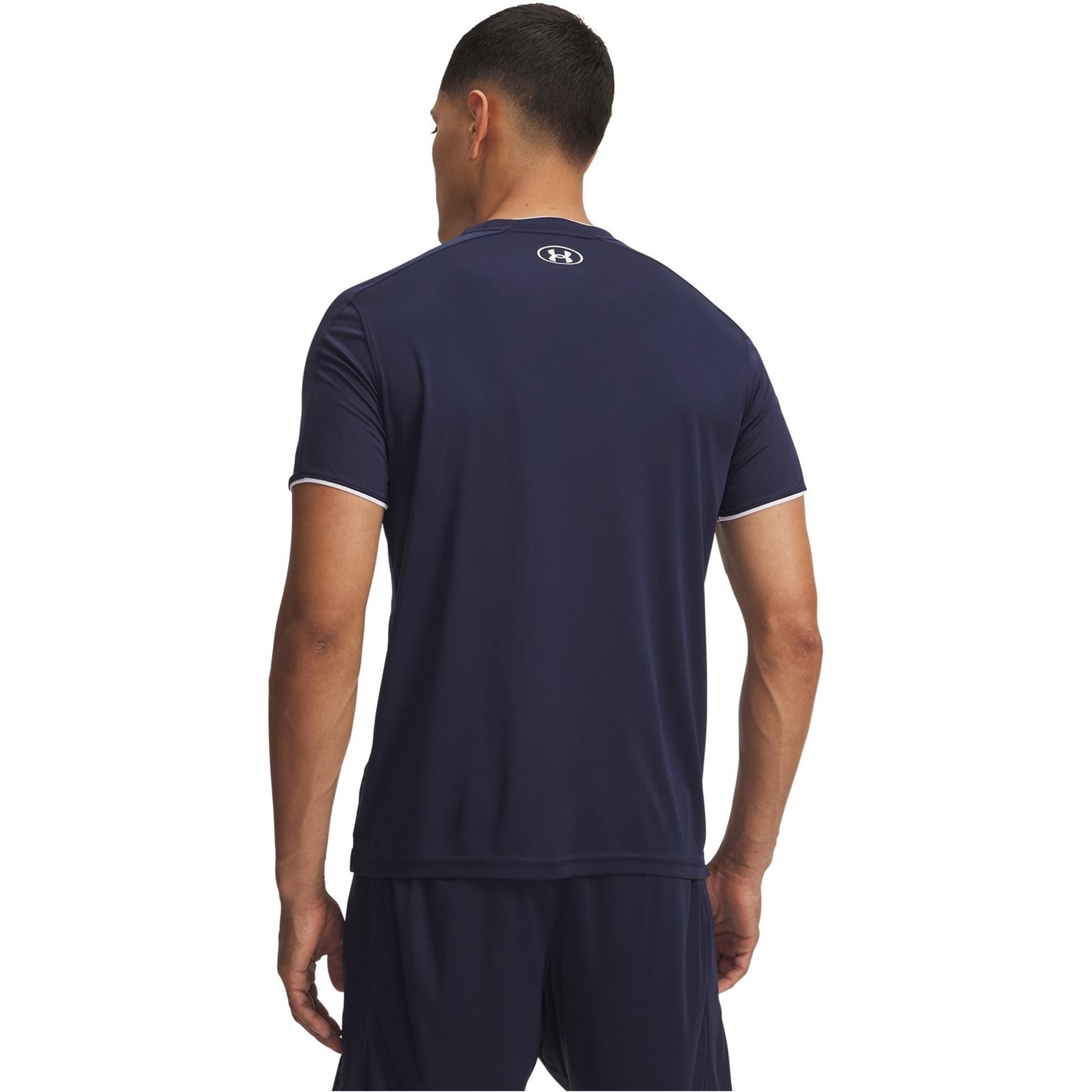 Under Armour Navy 3858874 Men's Short Sleeve Performance Gym Top - 2