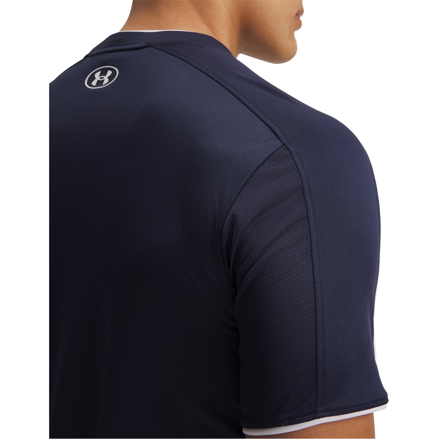 Under Armour Navy 3858874 Men's Short Sleeve Performance Gym Top - 3