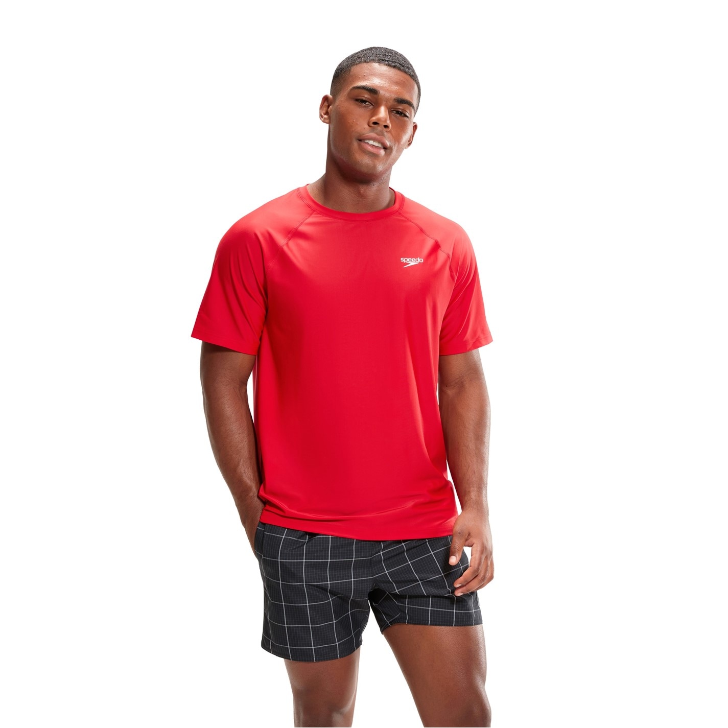 Tričko Speedo Red 9636405 Men's Short-Sleeve Performance Gym Top - 2