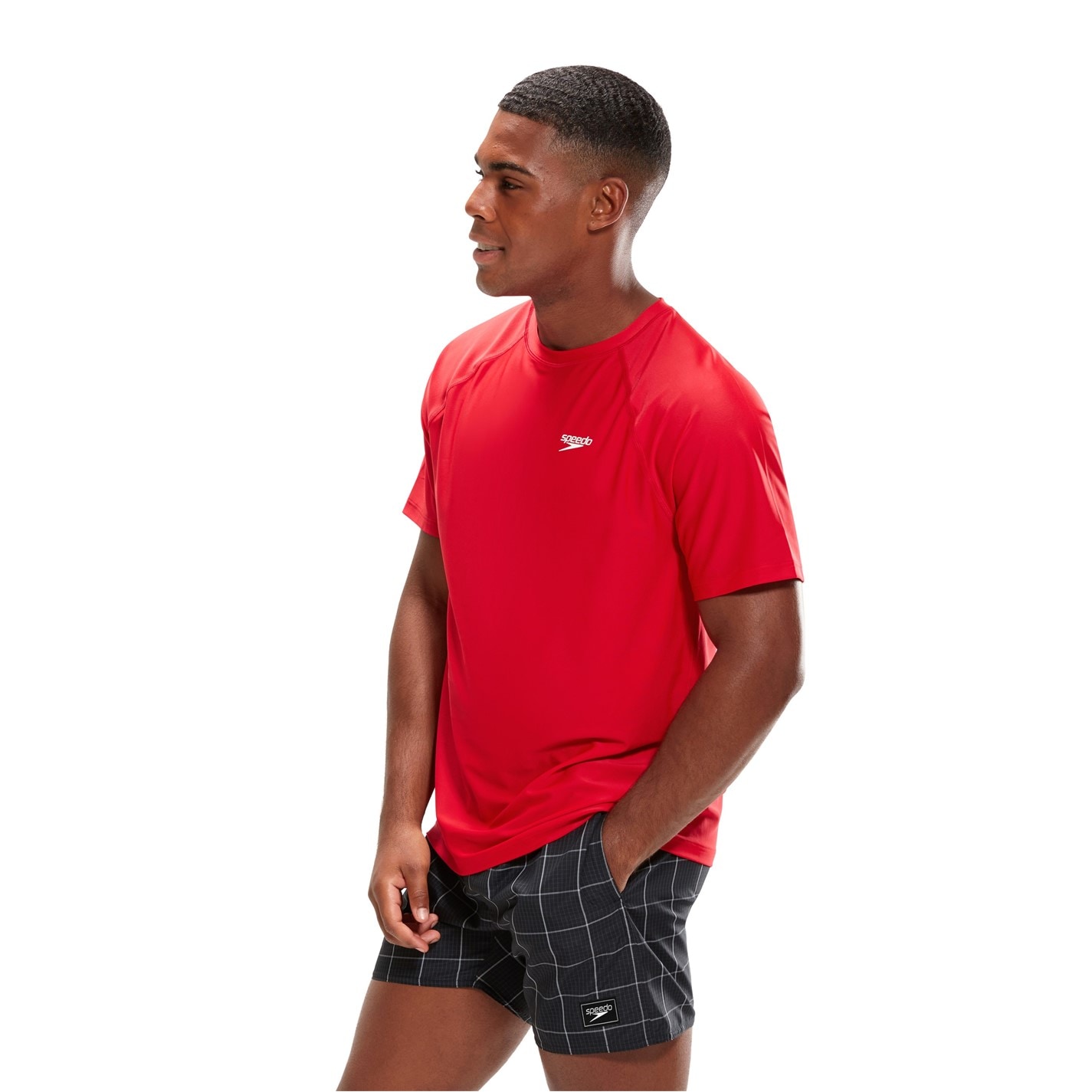Tričko Speedo Red 9636405 Men's Short-Sleeve Performance Gym Top - 3