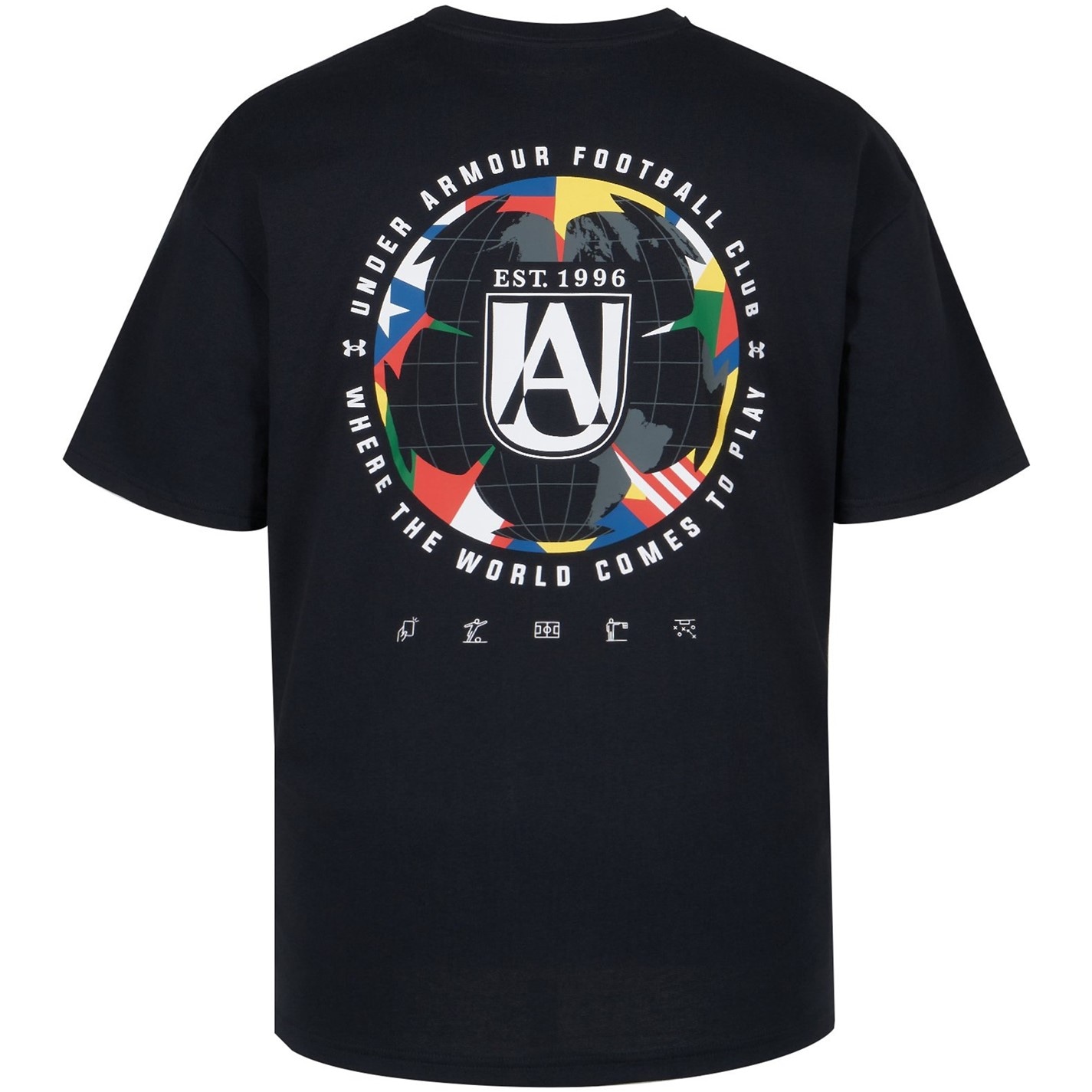 Under Armour Black 2542587 Men's Short Sleeve Performance Gym Top - 2