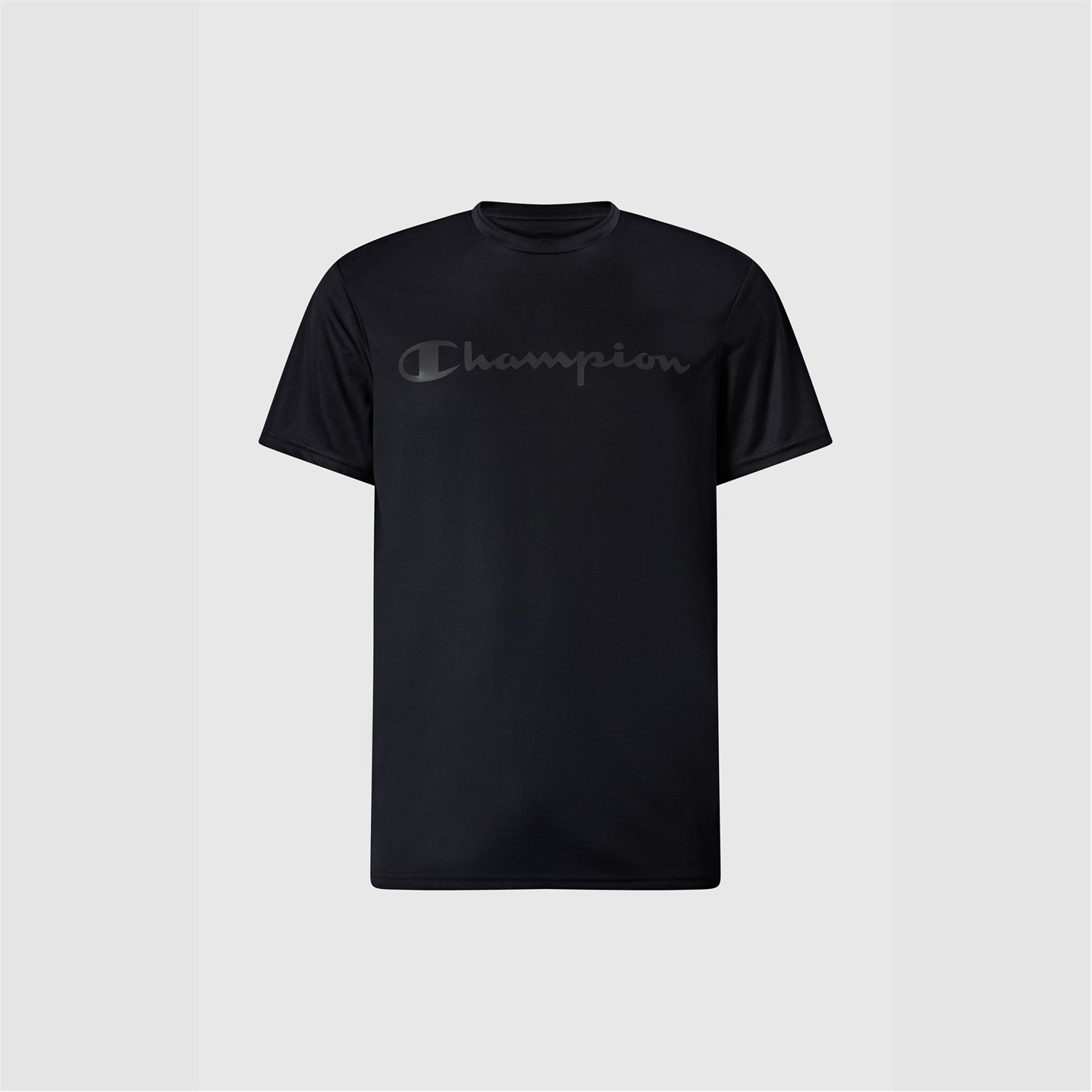Champion Black 7487856 Men's Short Sleeve Performance Gym Top - 1