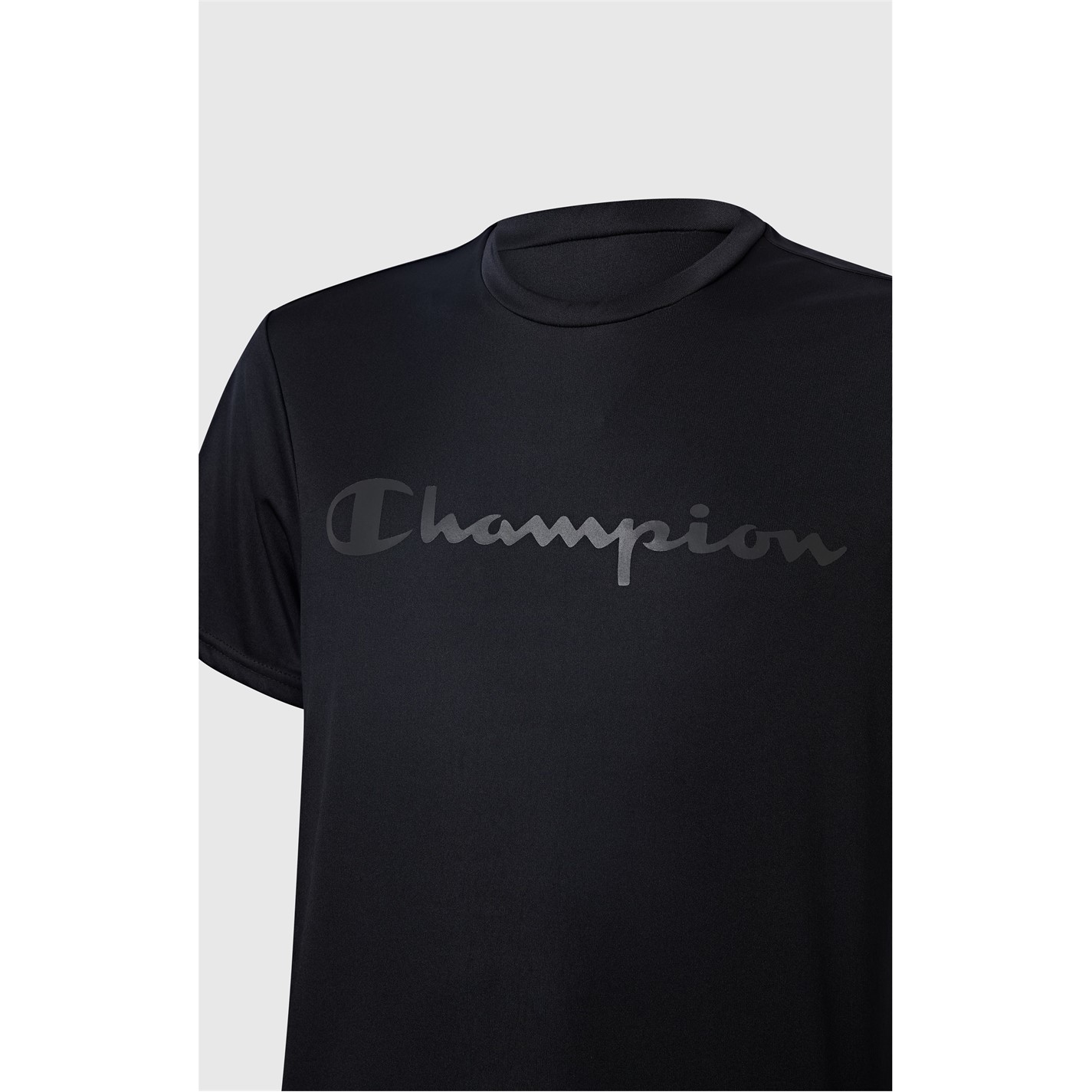 Champion Black 7487856 Men's Short Sleeve Performance Gym Top - 3