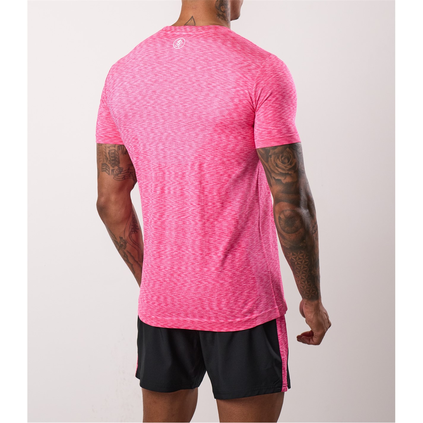 Gym King Hot Pink 1500235 Mens Energy Short-Sleeve Performance Gym Top - 2