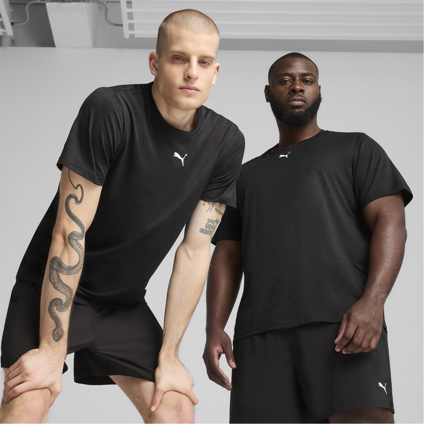 Puma Black 5511989 Men's TAD Short Sleeve Performance Gym Top - 3
