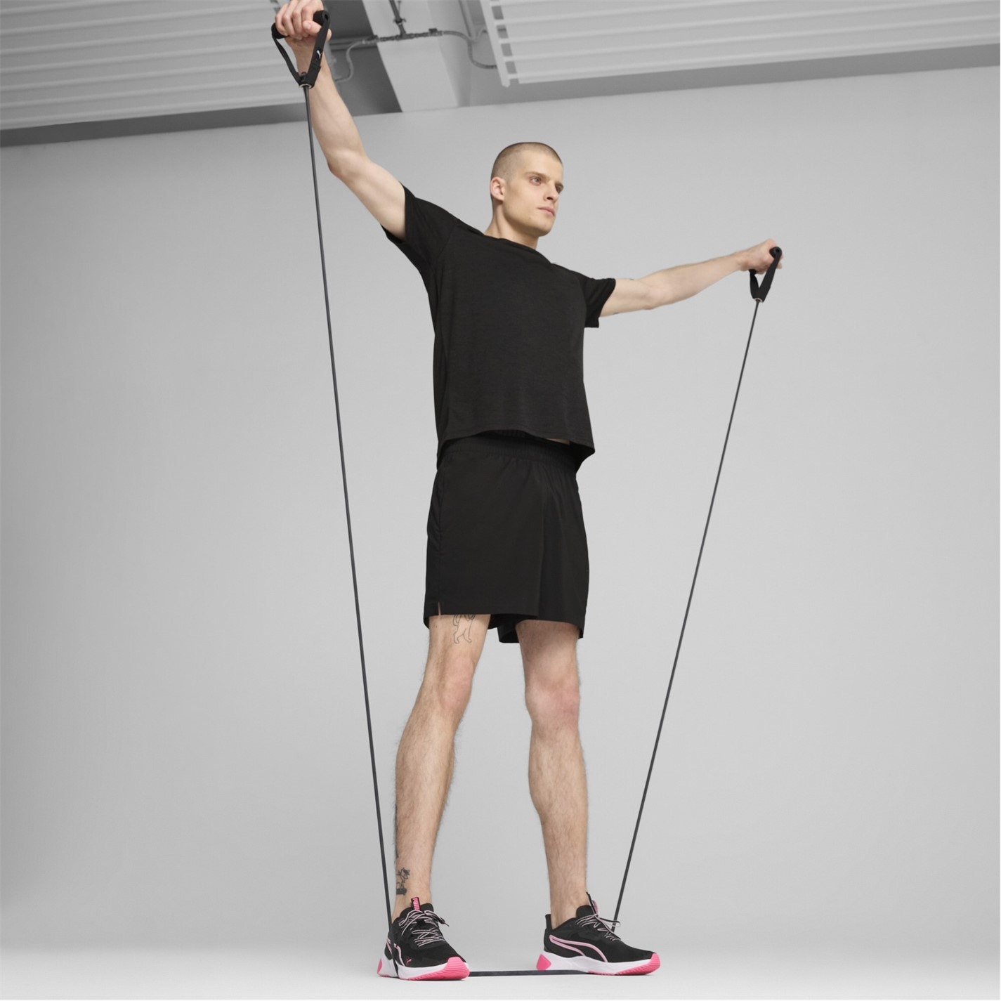 Puma Black 5511989 Men's TAD Short Sleeve Performance Gym Top - 7