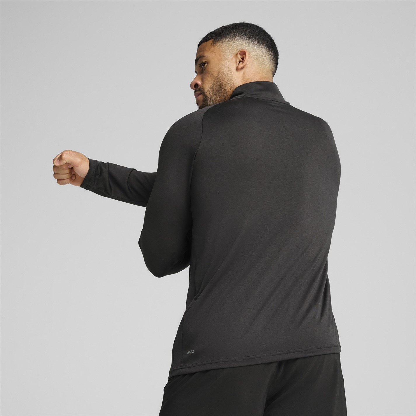 Puma Black 1385918 Men's TAD QZ Long Sleeve Performance Gym Top - 5