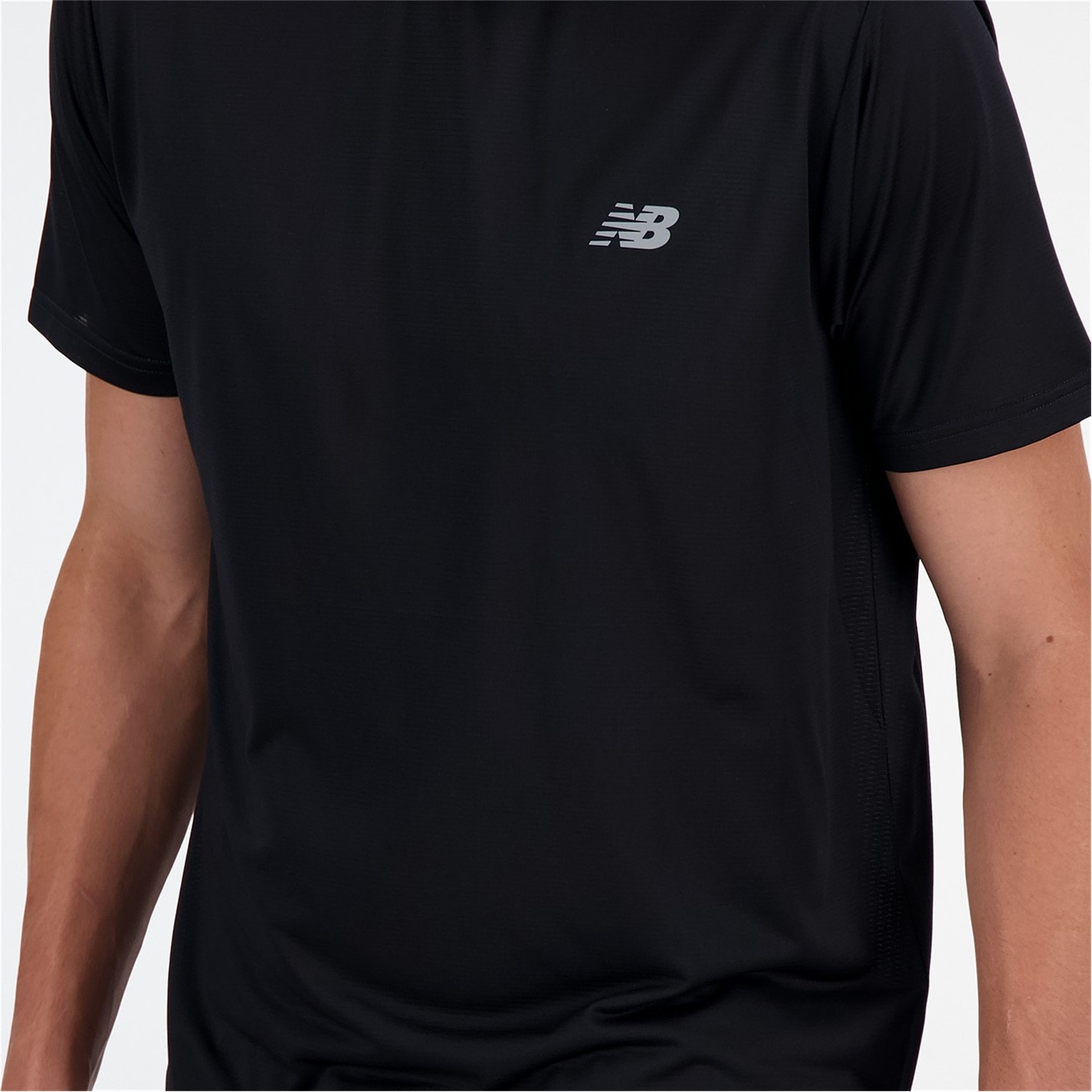 New Balance Black 7890724 Men's Short-Sleeve Performance Gym Top - 2