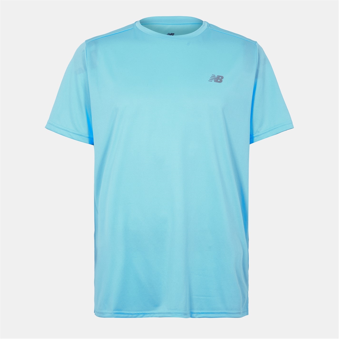 New Balance Sky Blue 8224044 Men's Short-Sleeve Performance Gym Top - 1
