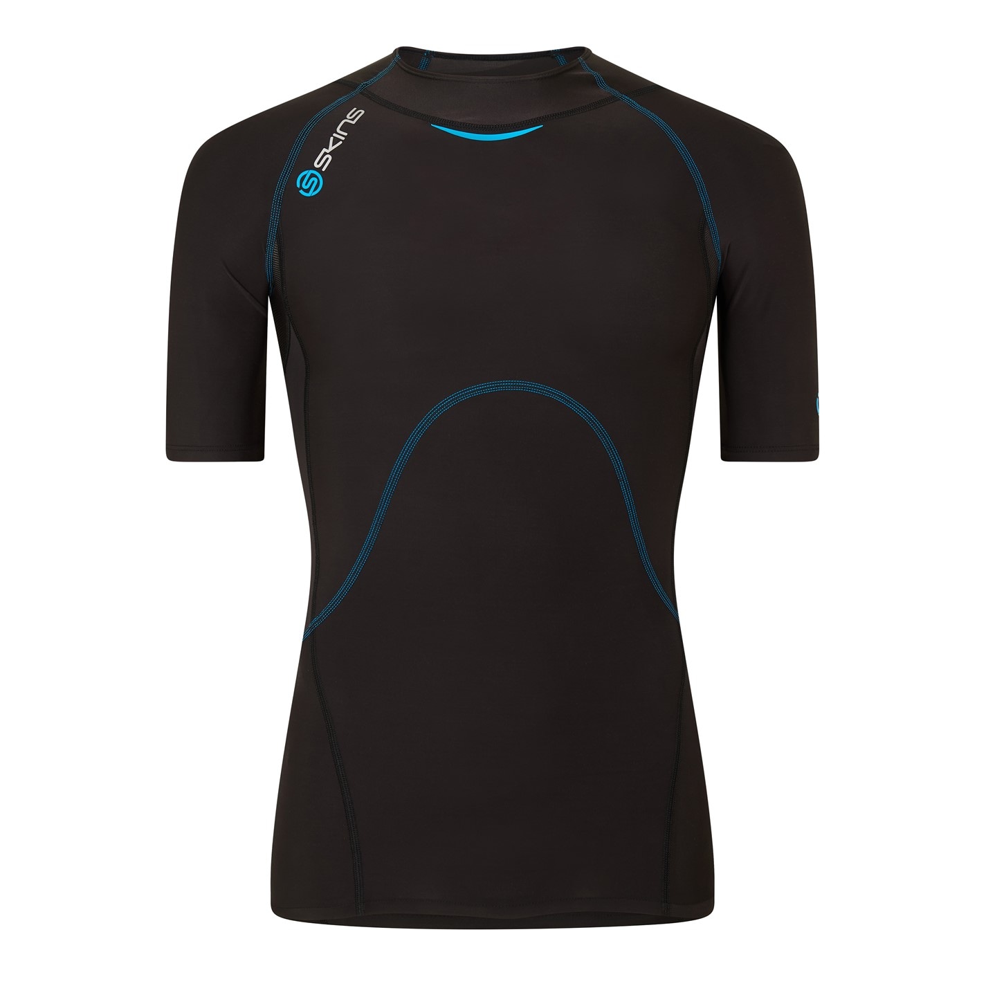 Skins Black 2484484 Ss Top Mens - 1