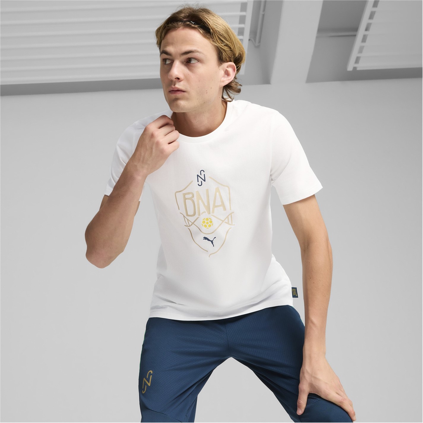 Tričko Puma Yellow 3947454 Neymar Jr BNA Logo T-shirt Adults - 2