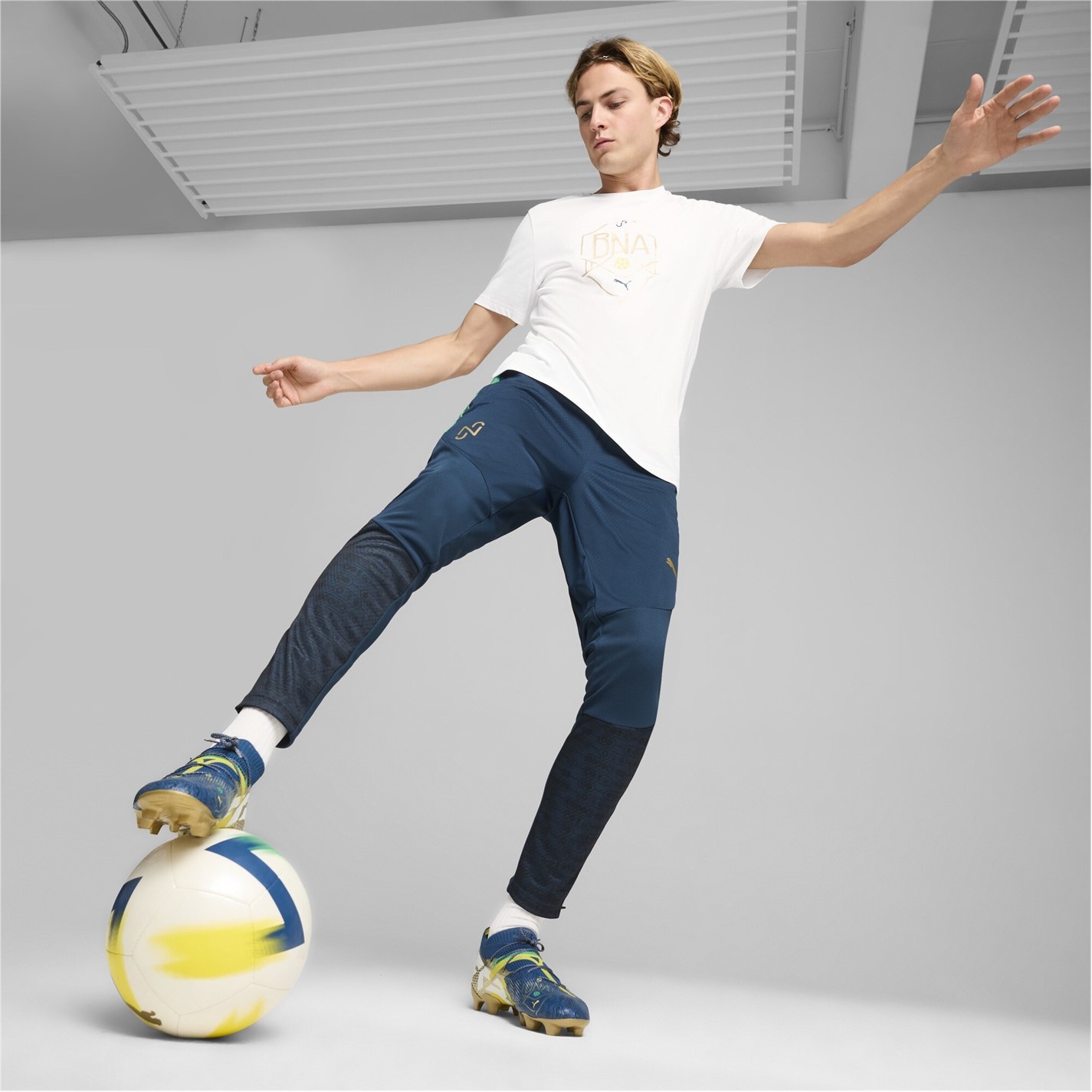 Tričko Puma Yellow 3947454 Neymar Jr BNA Logo T-shirt Adults - 4
