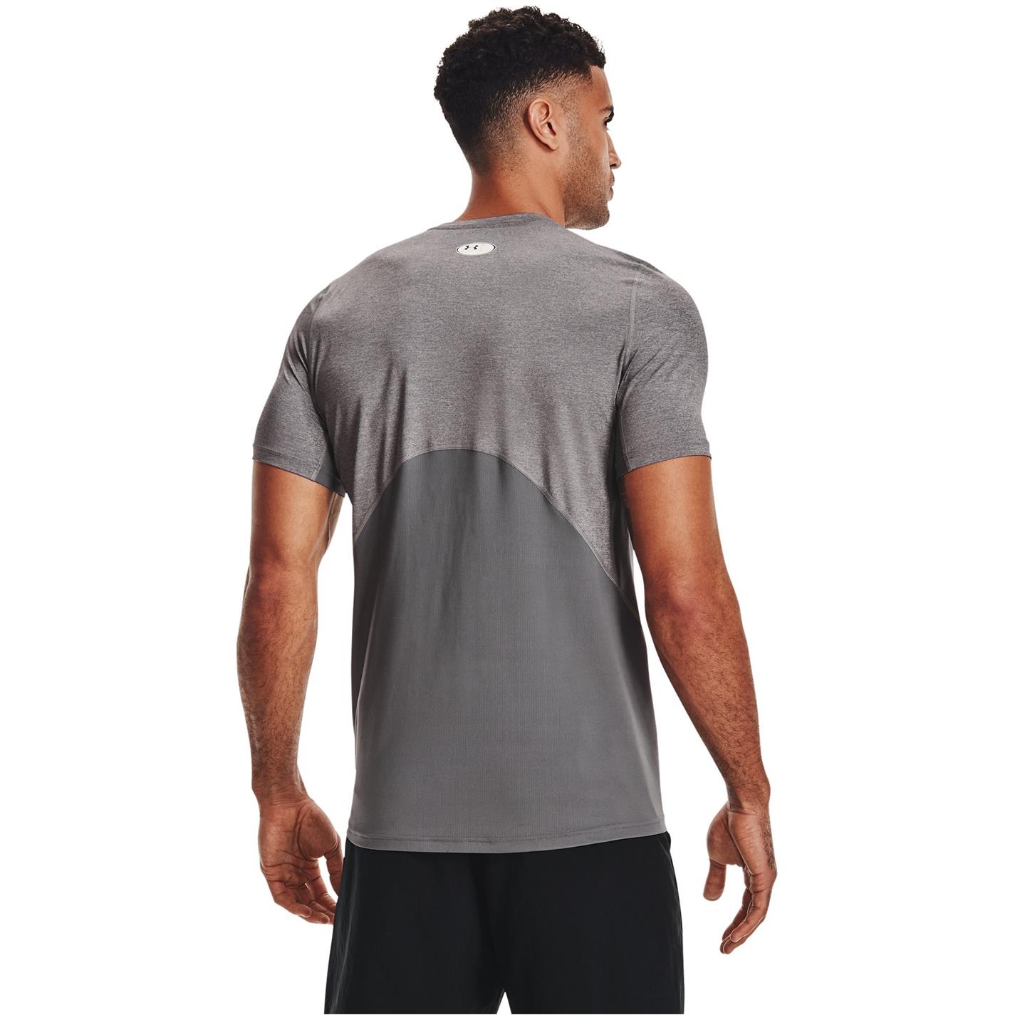 Tričko Under Armour Carbon Heather 4959878 HeatGear® Fitted Short Sleeve Mens - 3
