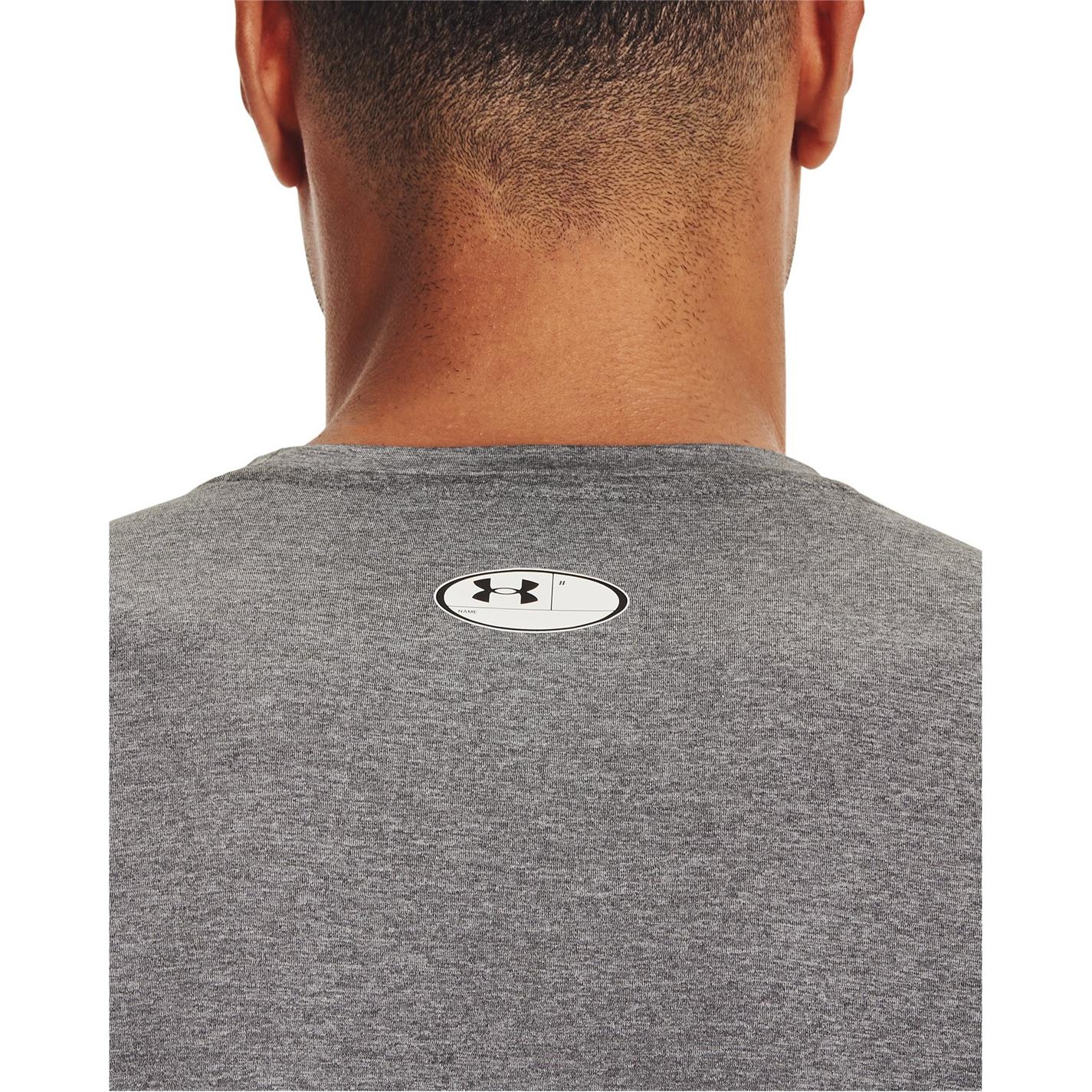 Tričko Under Armour Carbon Heather 4959878 HeatGear® Fitted Short Sleeve Mens - 4