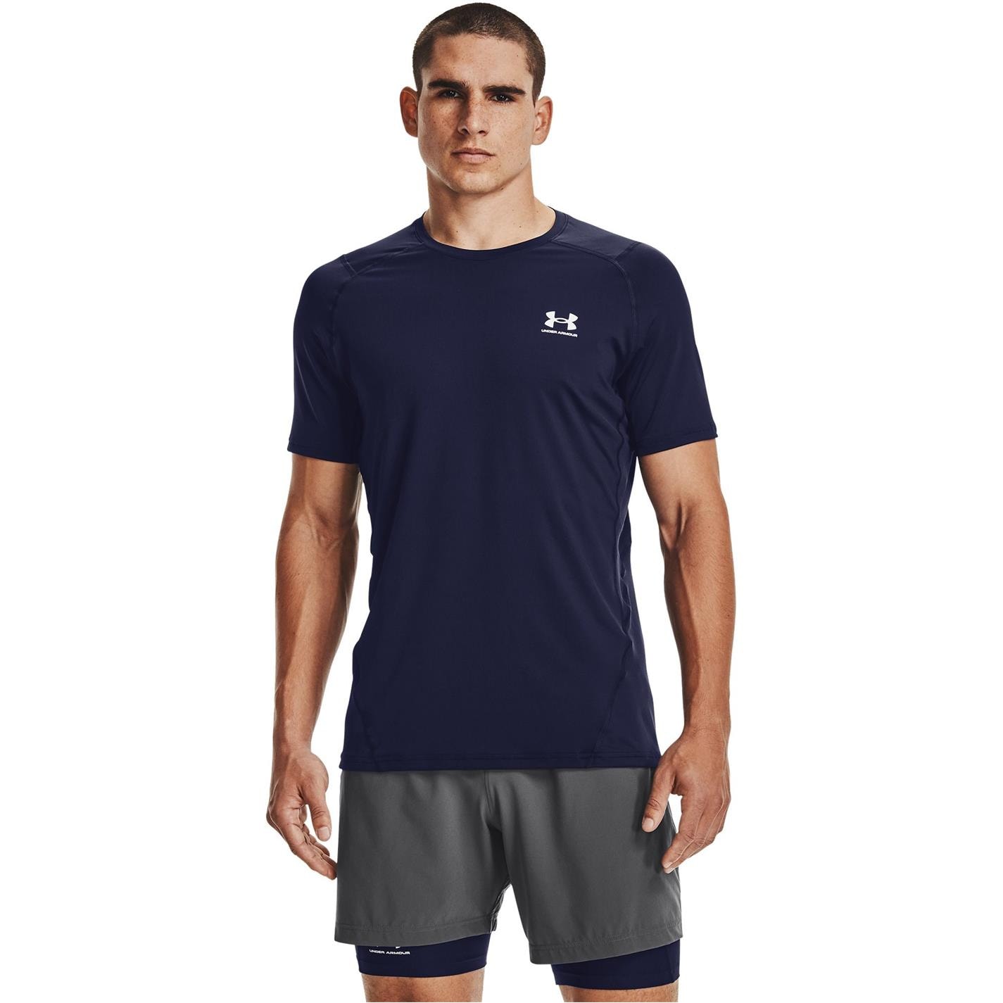 Tričko Under Armour Midnight Navy 4487523 HeatGear® Fitted Short Sleeve Mens - 2