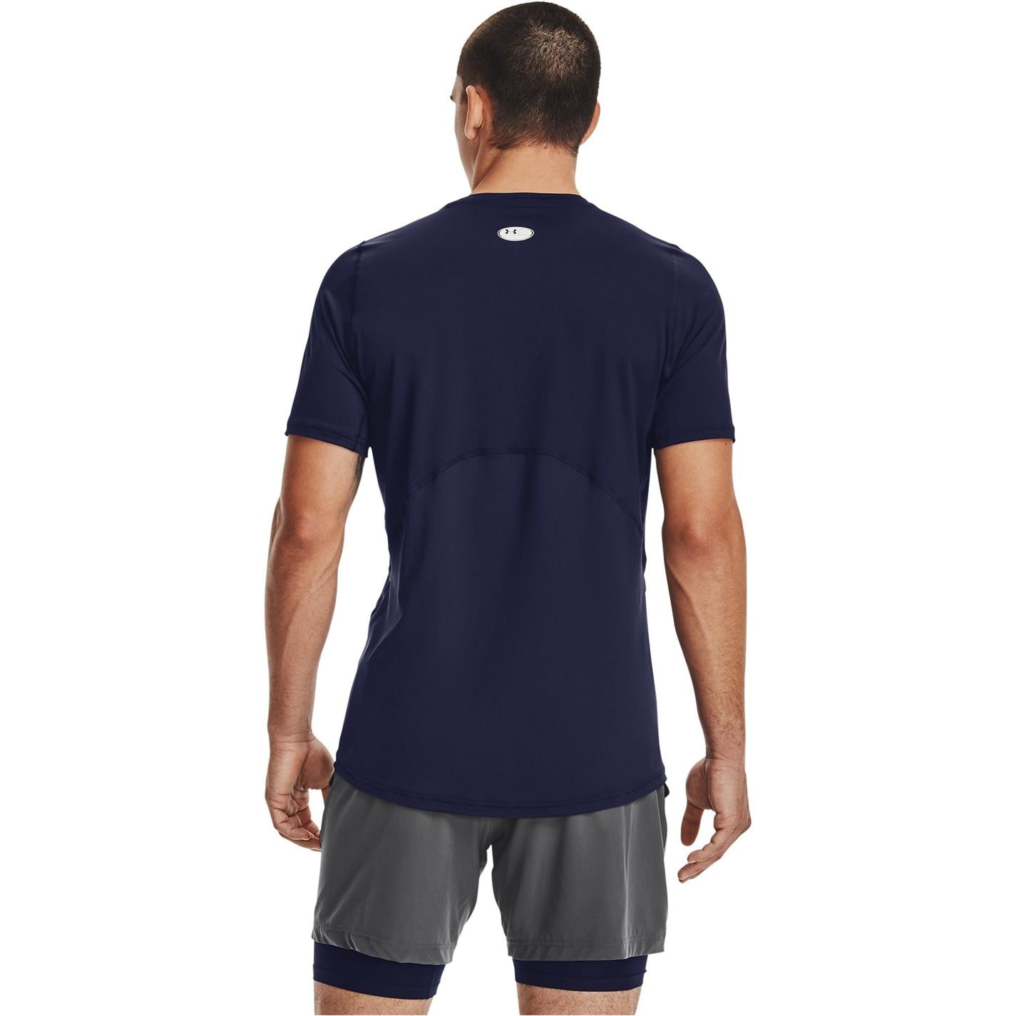 Tričko Under Armour Midnight Navy 4487523 HeatGear® Fitted Short Sleeve Mens - 3