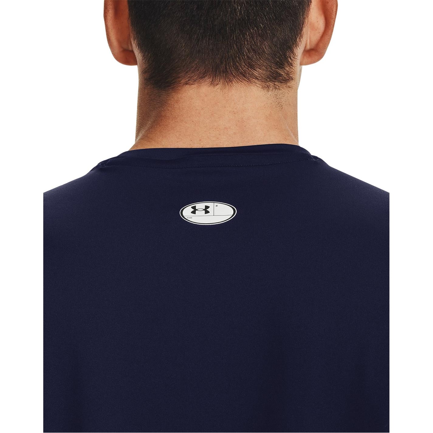 Tričko Under Armour Midnight Navy 4487523 HeatGear® Fitted Short Sleeve Mens - 5