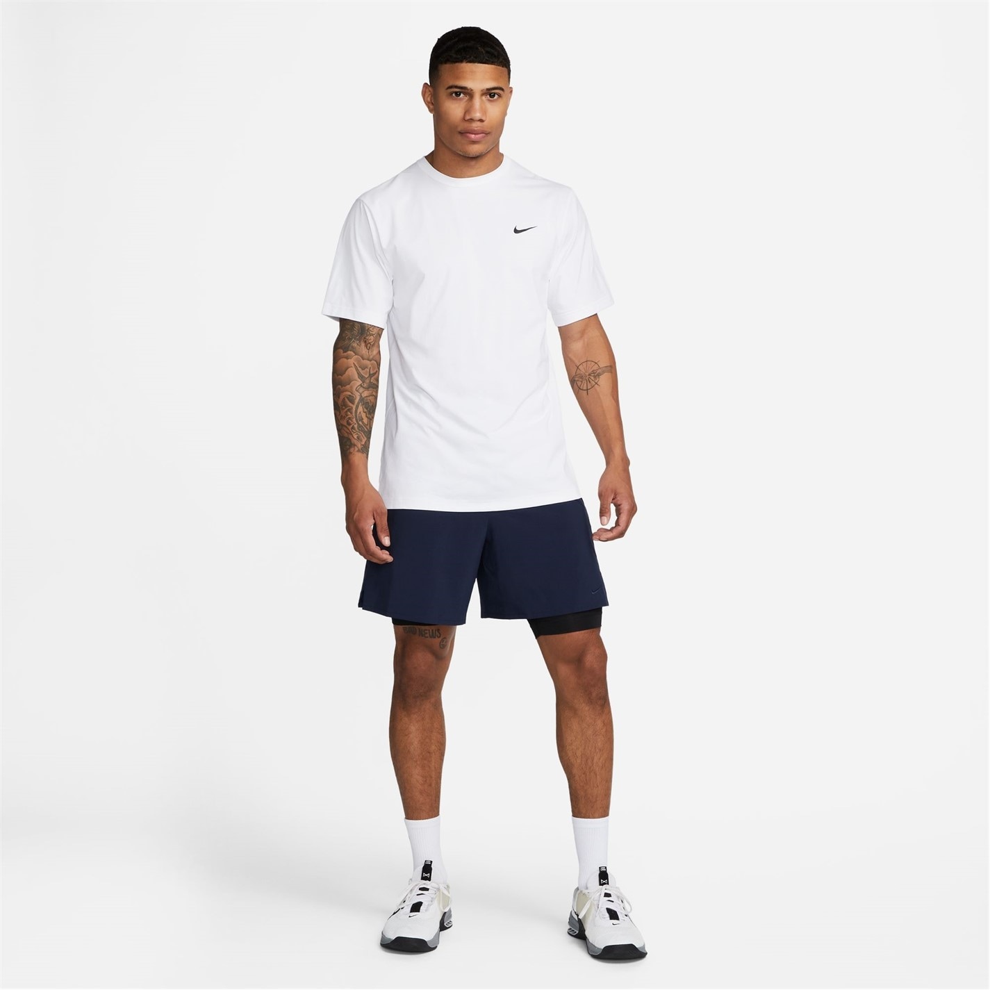 Tričko Nike White 2746455 Dri-FIT UV Hyverse Men's Short-Sleeve Fitness Top - 4