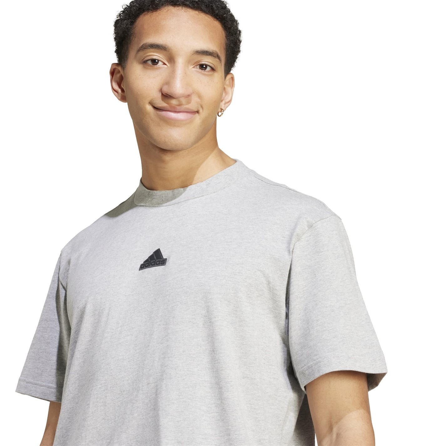 Tričko adidas Grey Heather 8789757 Brand Love T-Shirt - 5