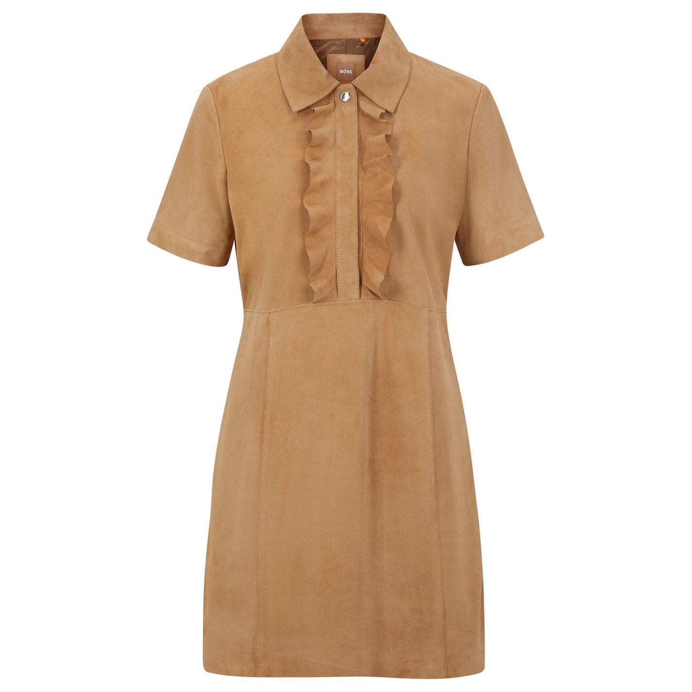 Šaty BOSS Open Beige 280 6497312 Women's Syrila Mini Design Dress - 1