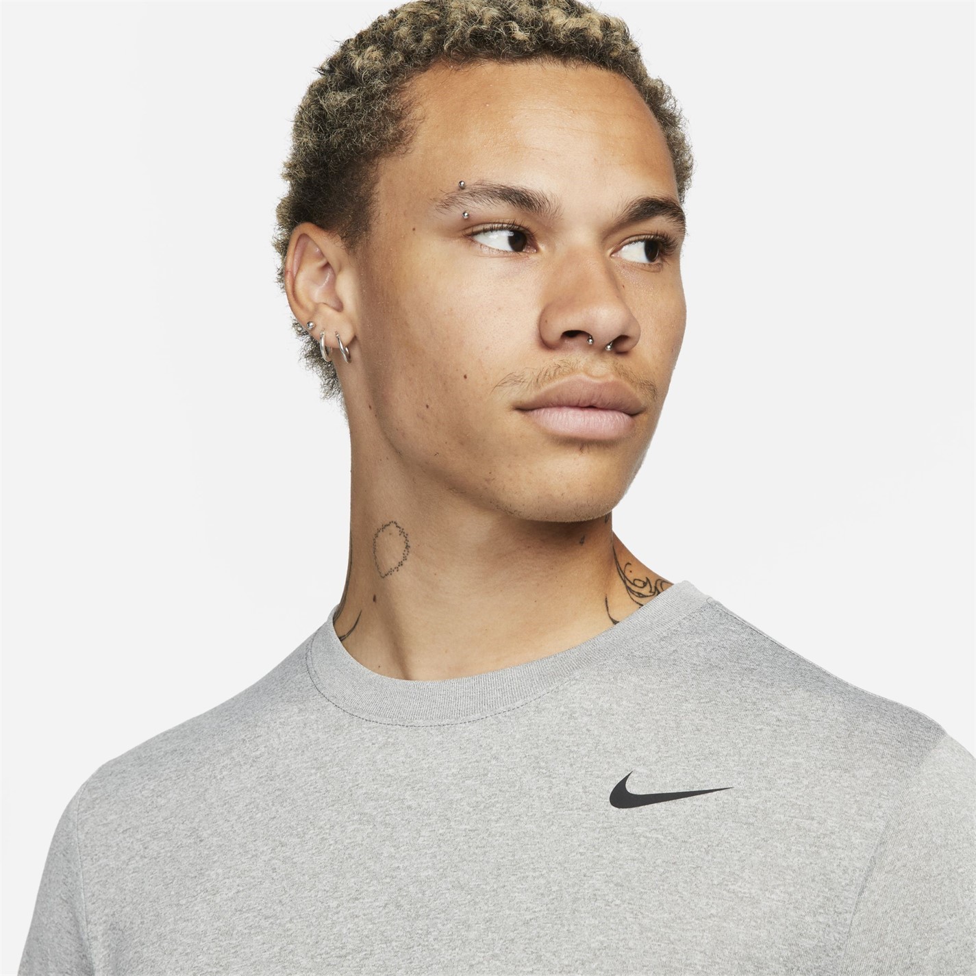 Tričko Nike Grey 8729205 Legend Long Sleeve T-shirt Mens - 3
