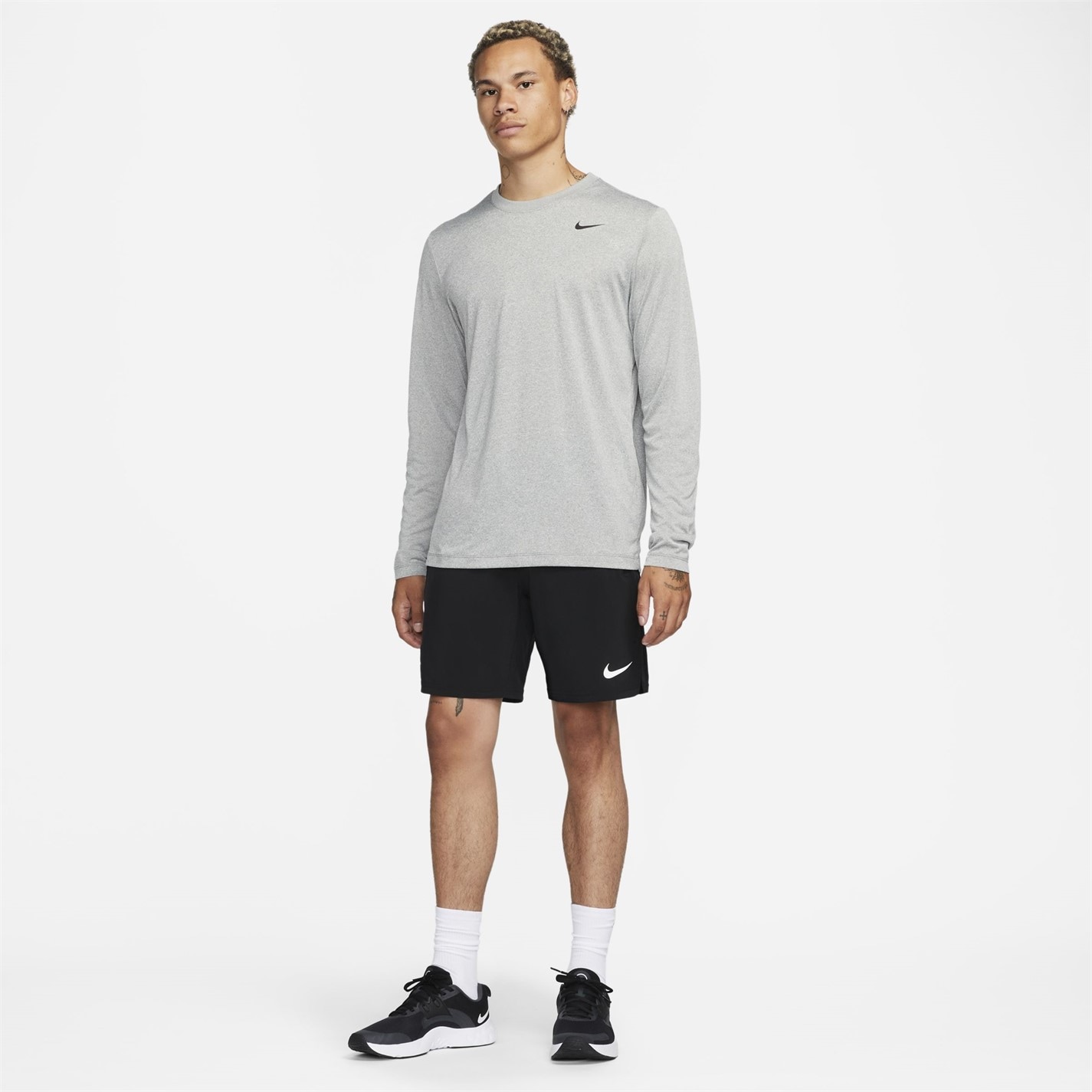 Tričko Nike Grey 8729205 Legend Long Sleeve T-shirt Mens - 4