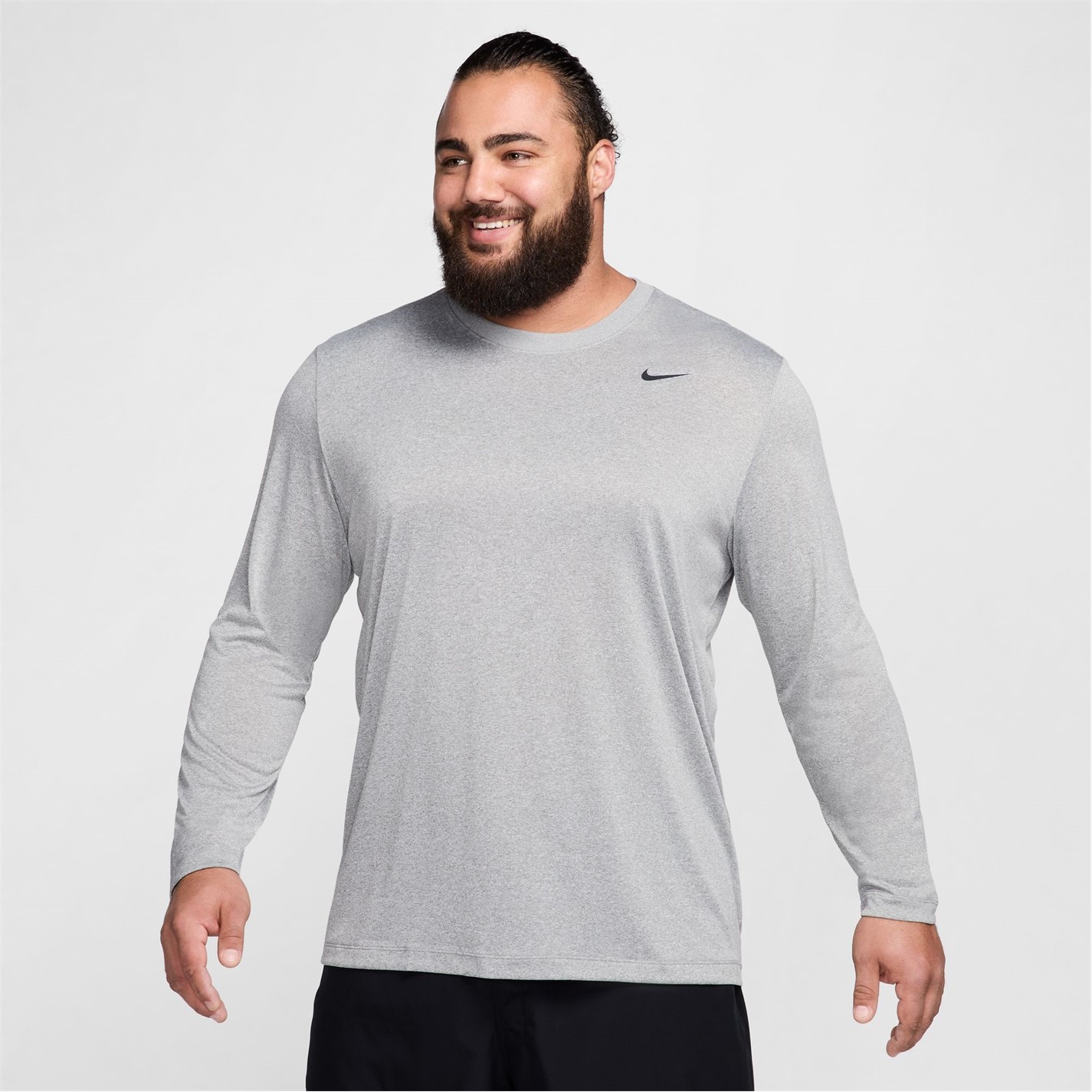 Tričko Nike Grey 8729205 Legend Long Sleeve T-shirt Mens - 5
