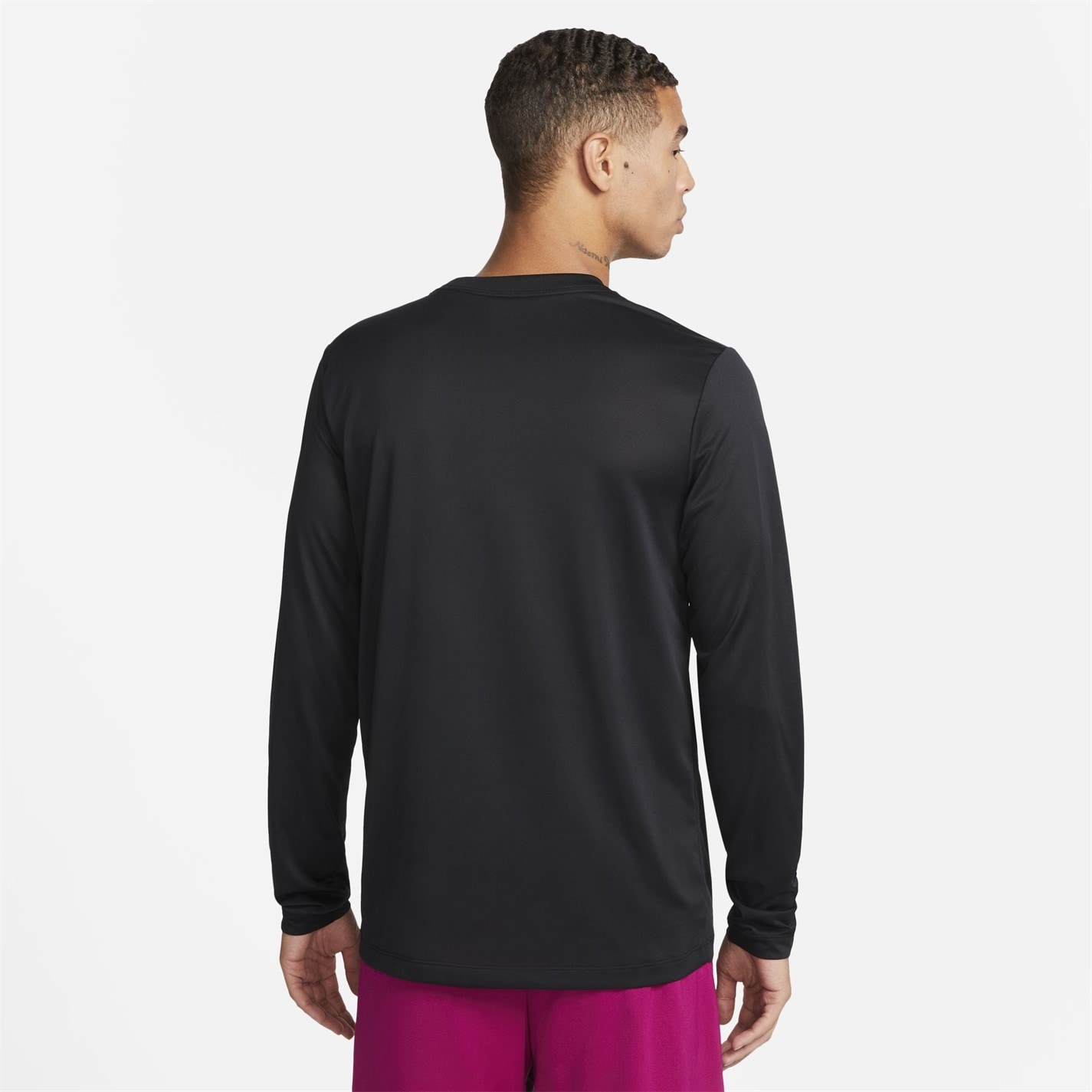 Tričko Nike Black 8292457 Legend Long Sleeve T-shirt Mens - 2