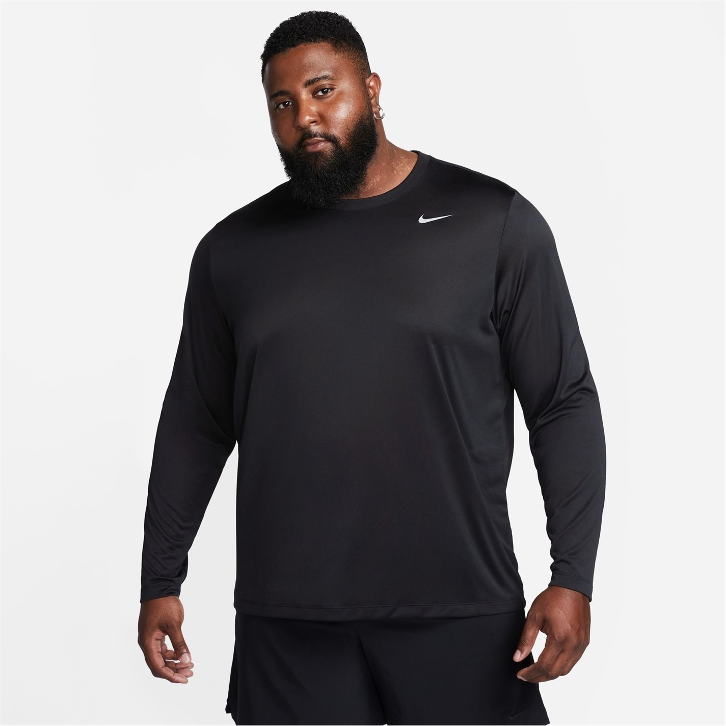 Tričko Nike Black 8292457 Legend Long Sleeve T-shirt Mens - 5