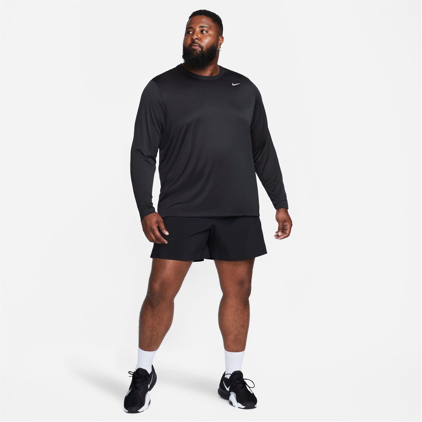 Tričko Nike Black 8292457 Legend Long Sleeve T-shirt Mens - 8