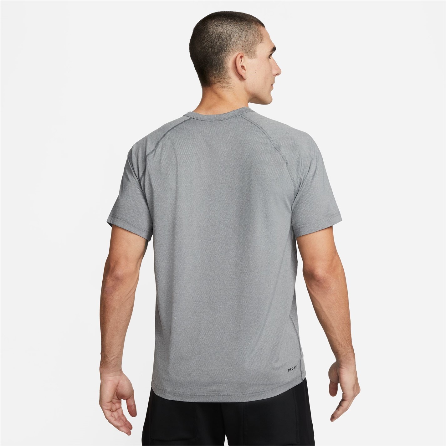 Tričko Nike Grey 6653336 Dri-FIT Ready Men's Short-Sleeve Fitness Top - 2