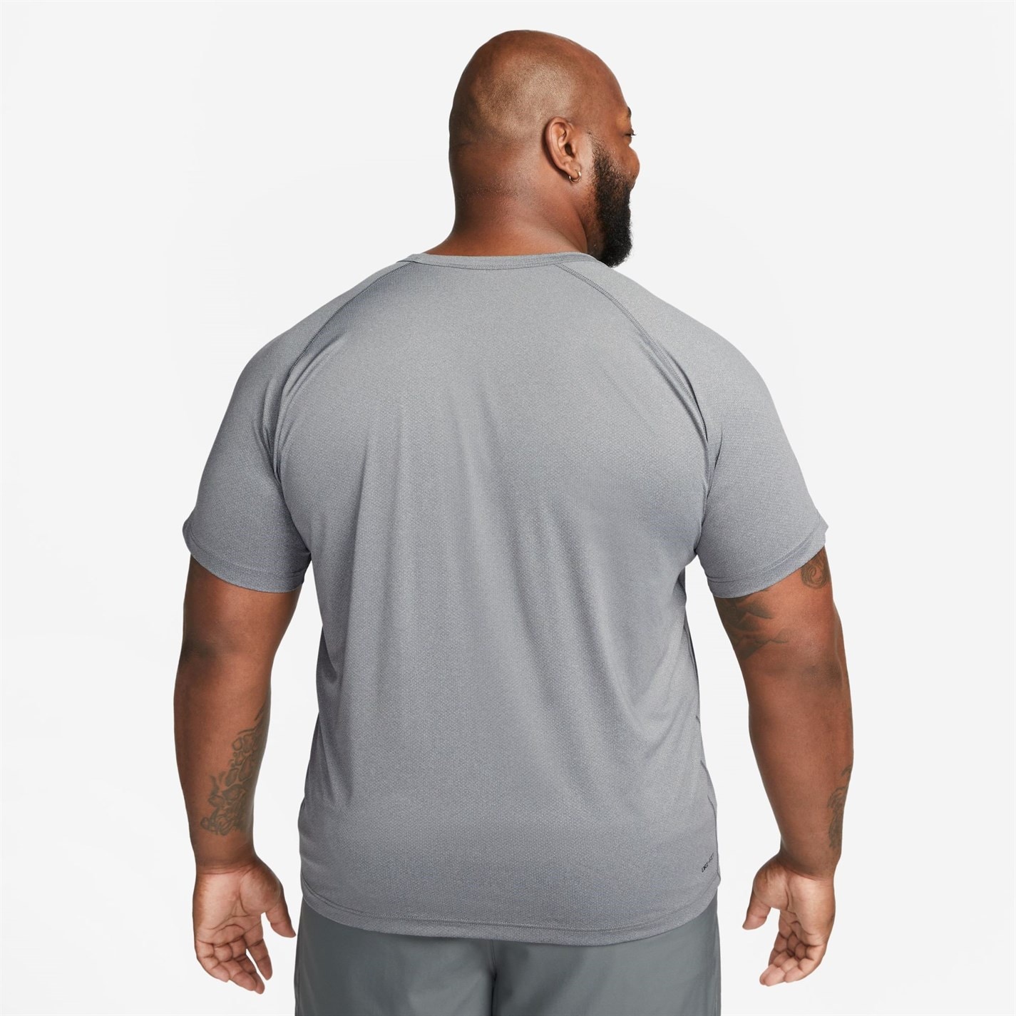 Tričko Nike Grey 6653336 Dri-FIT Ready Men's Short-Sleeve Fitness Top - 7