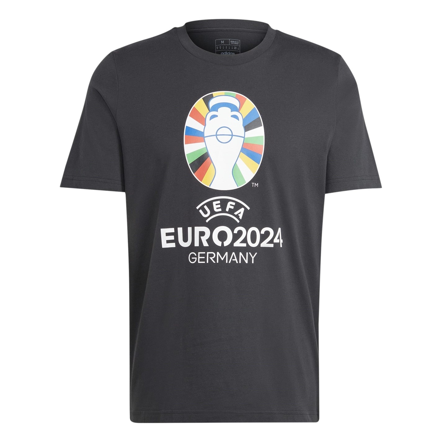 Tričko adidas Black 2887860 Euro 24 Official Emblem T-Shirt Mens - 1