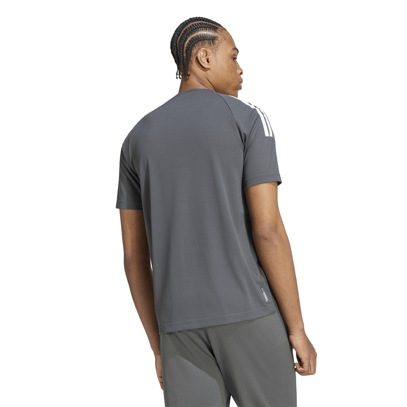Tričko adidas Charcoal 6111073 Classic 3 Stripe Sereno T-Shirt Mens - 3