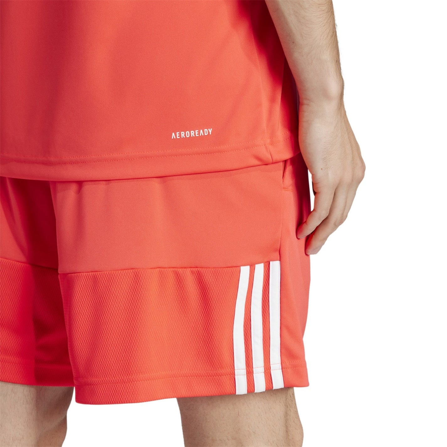 Tričko adidas Lucid Red 7731520 Classic 3 Stripe Sereno T-Shirt Mens - 6