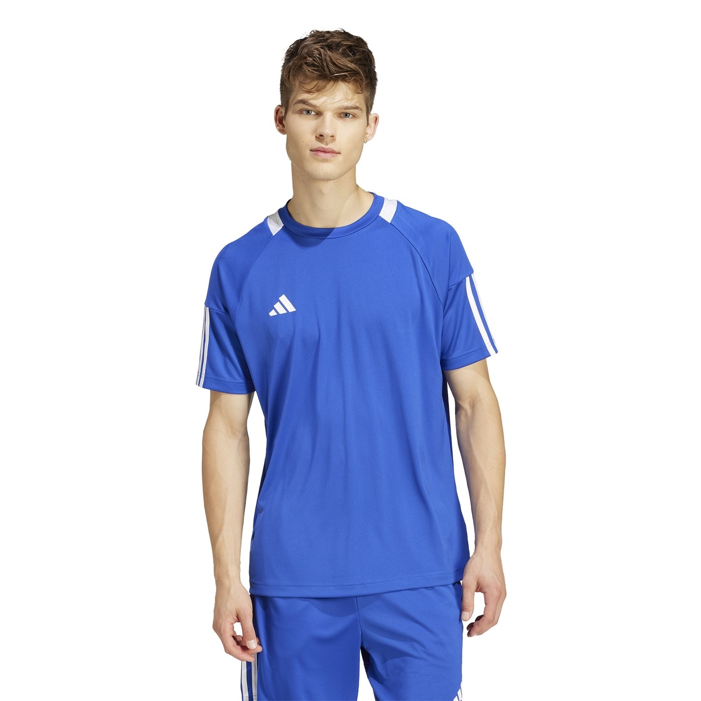 Tričko adidas Royal 4770276 Classic 3 Stripe Sereno T-Shirt Mens - 2