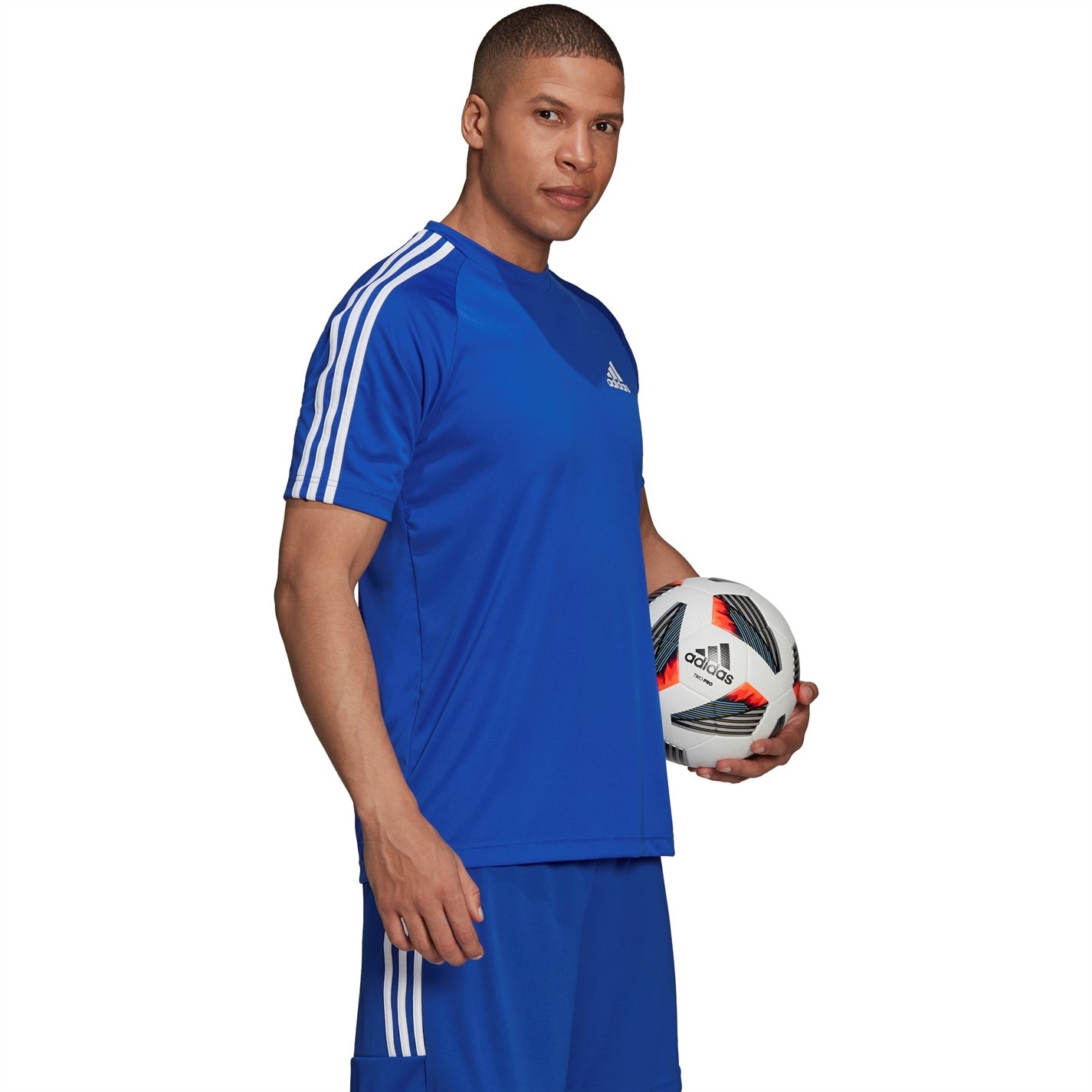 Tričko adidas Royal 4770276 Classic 3 Stripe Sereno T-Shirt Mens - 6