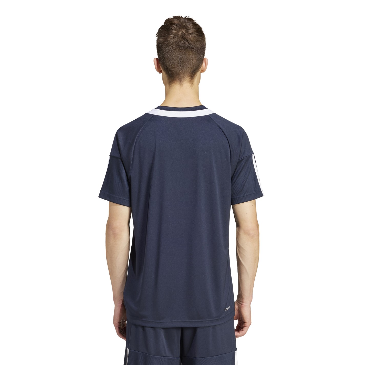 Tričko adidas Navy 5777602 Classic 3 Stripe Sereno T-Shirt Mens - 3