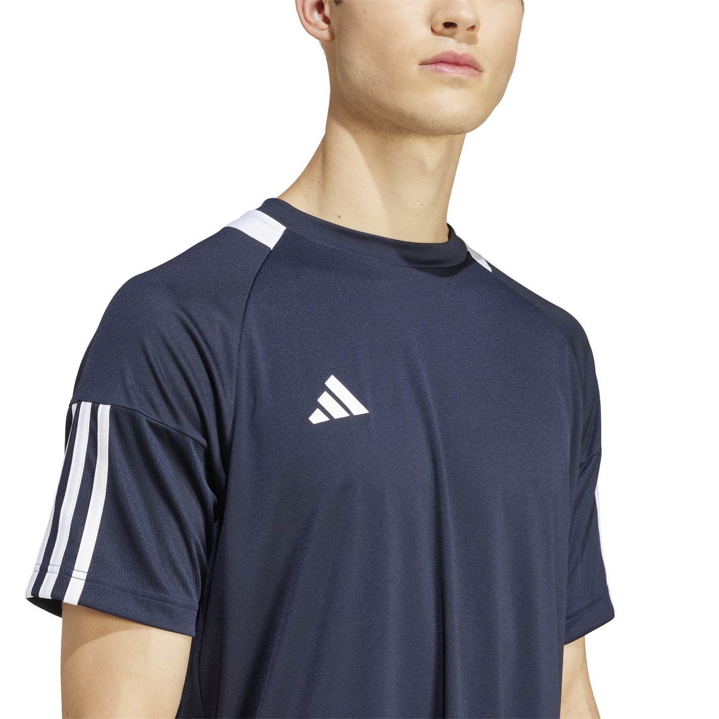 Tričko adidas Navy 5777602 Classic 3 Stripe Sereno T-Shirt Mens - 5