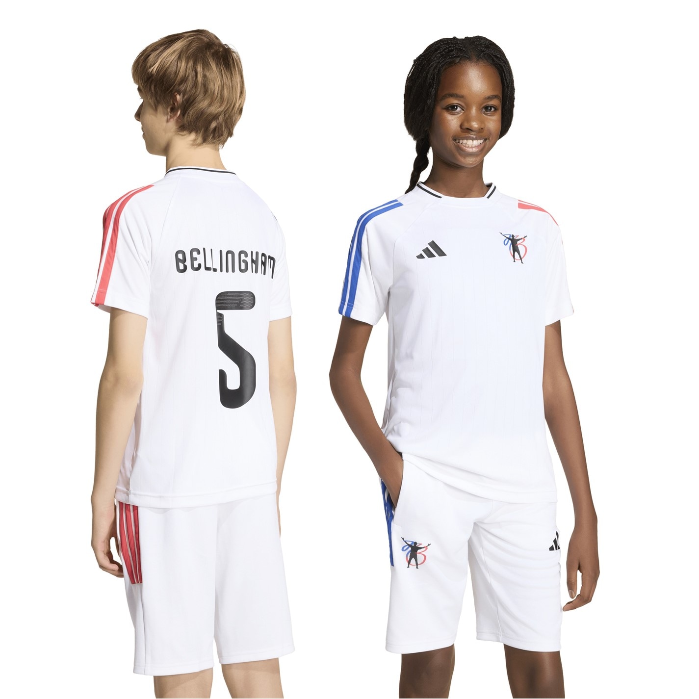 Tričko adidas White 975829 Adidas Jude Bellingham T-Shirt Kids - 3