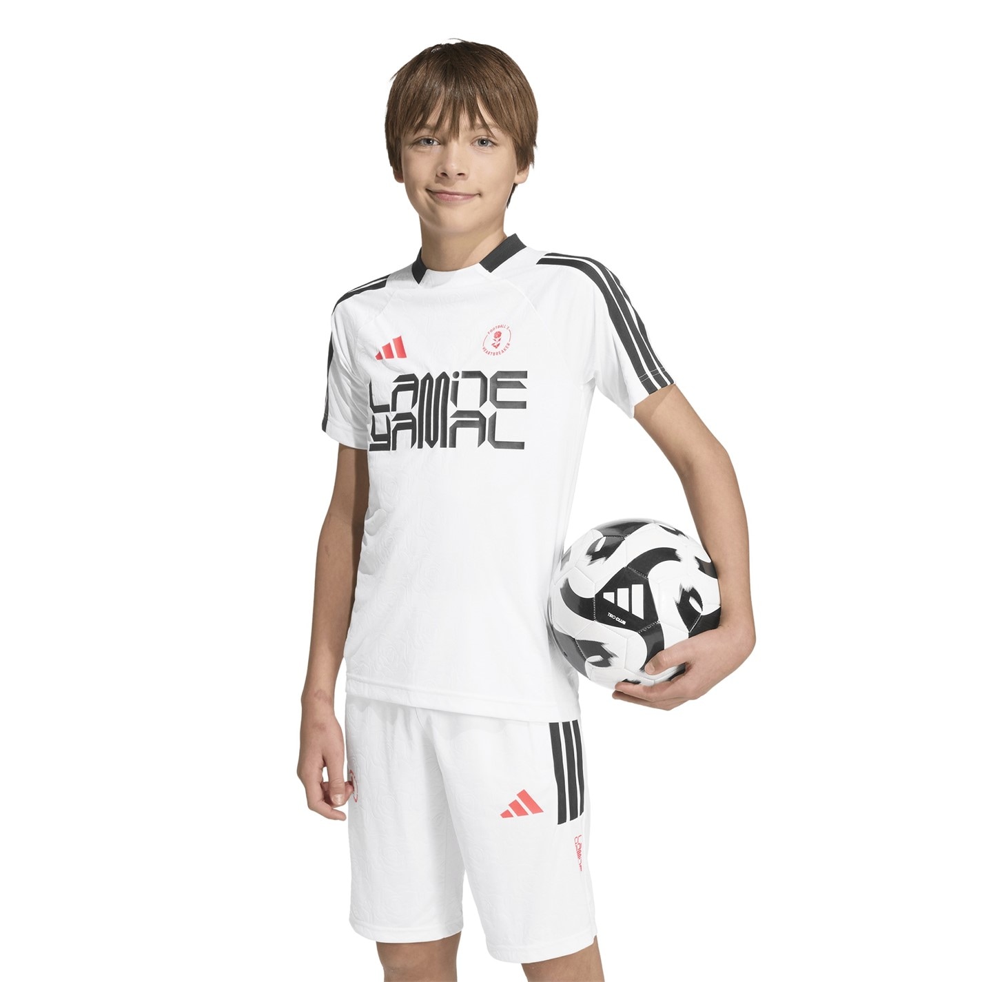 Tričko adidas White 4358021 Unisex Kids' Short Sleeve Performance T-Shirt - 4