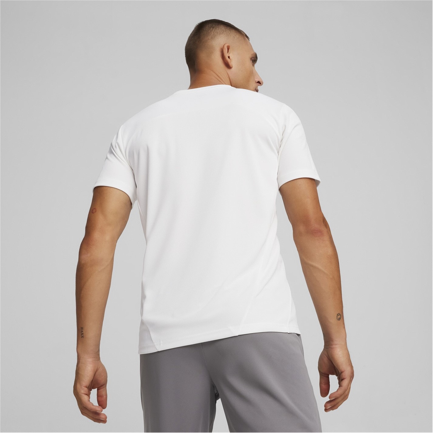 Tričko Puma Puma White 2266633 Men's Teamfinal Training Short-Sleeve Performance T-Shirt - 4