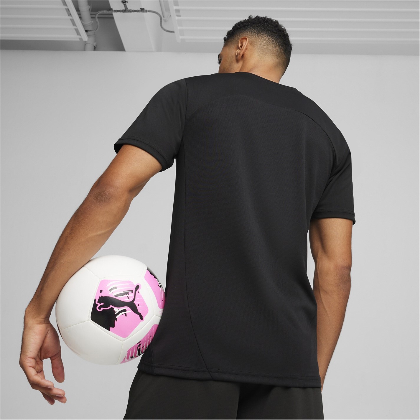 Tričko Puma Black 5263810 Men's Teamfinal Training Short-Sleeve Performance T-Shirt - 4