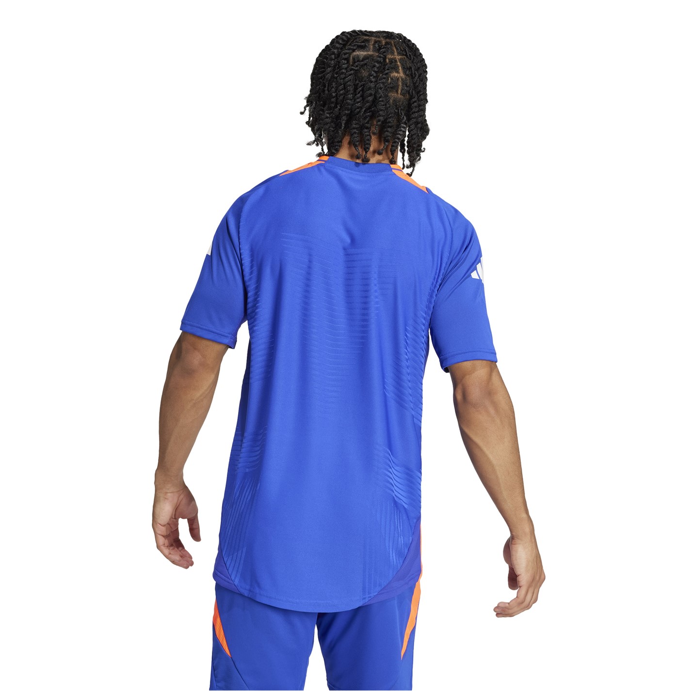 Tričko adidas Blue 9202233 Men's Tiro24 Trainer Short Sleeve Performance T-Shirt - 4