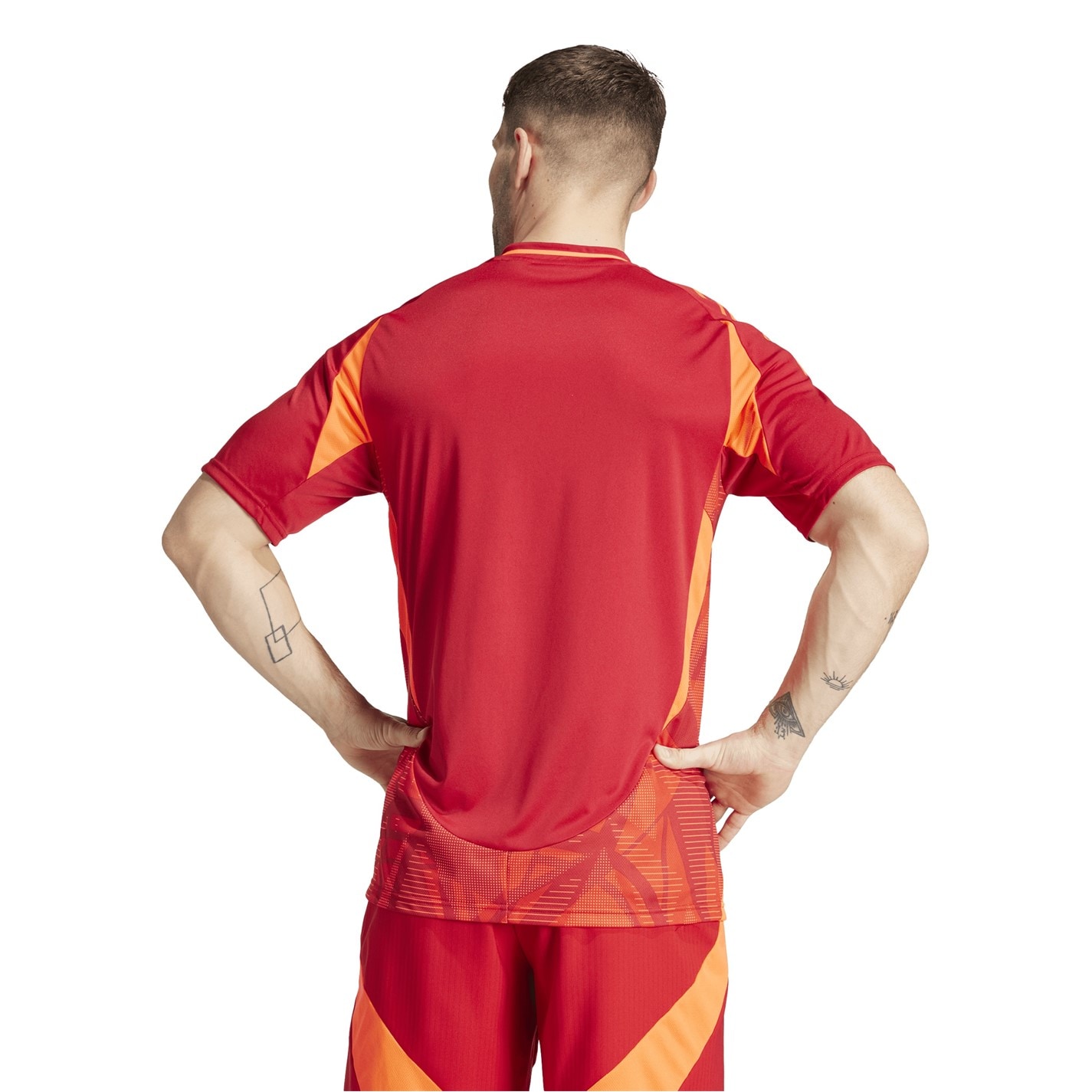Tričko adidas Power Red 5380129 Men's Tiro24 Short Sleeve Performance T-Shirt - 4