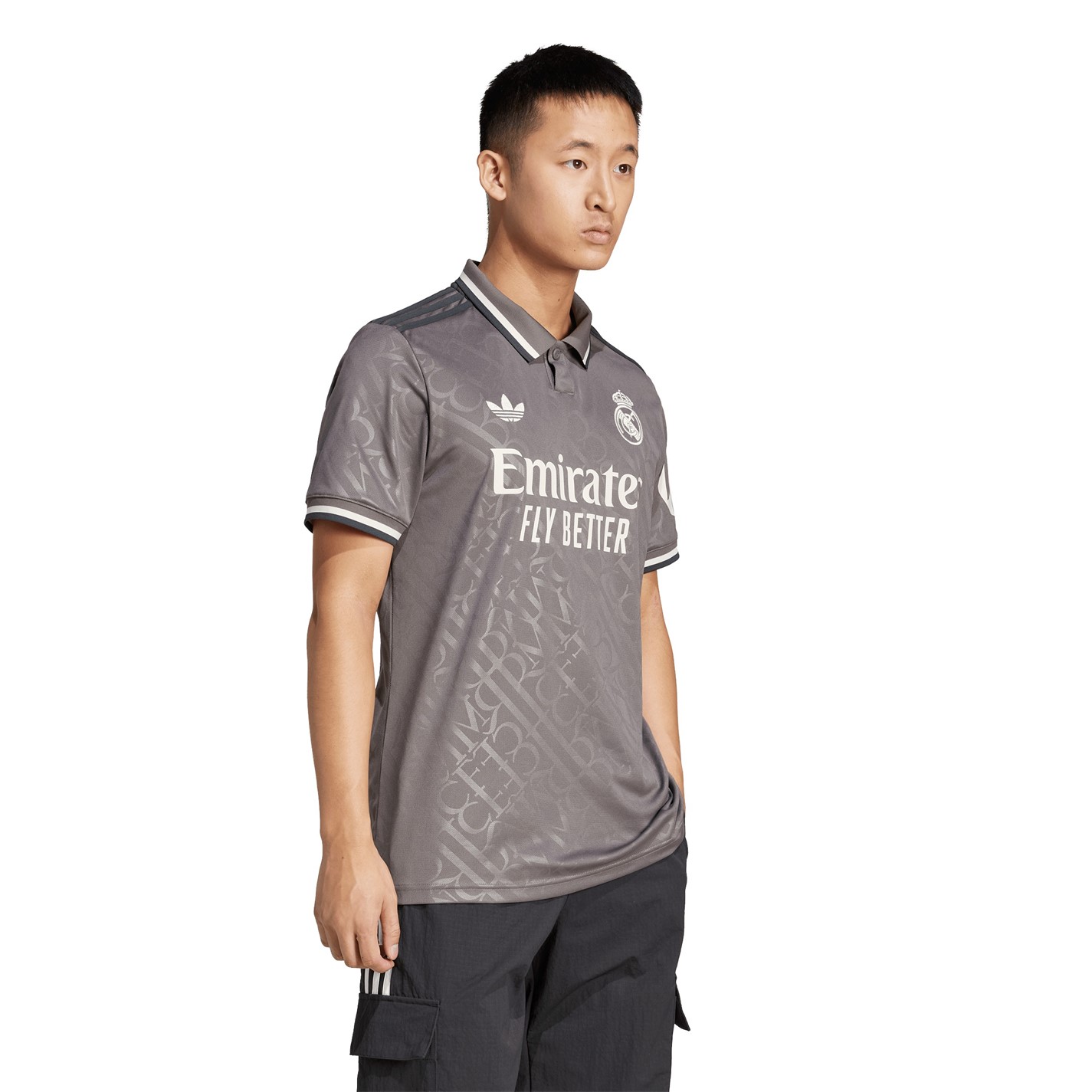 Tričko adidas Charcoal 7500670 Men's Real 3 Jersey Short Sleeve Performance T-Shirt - 5