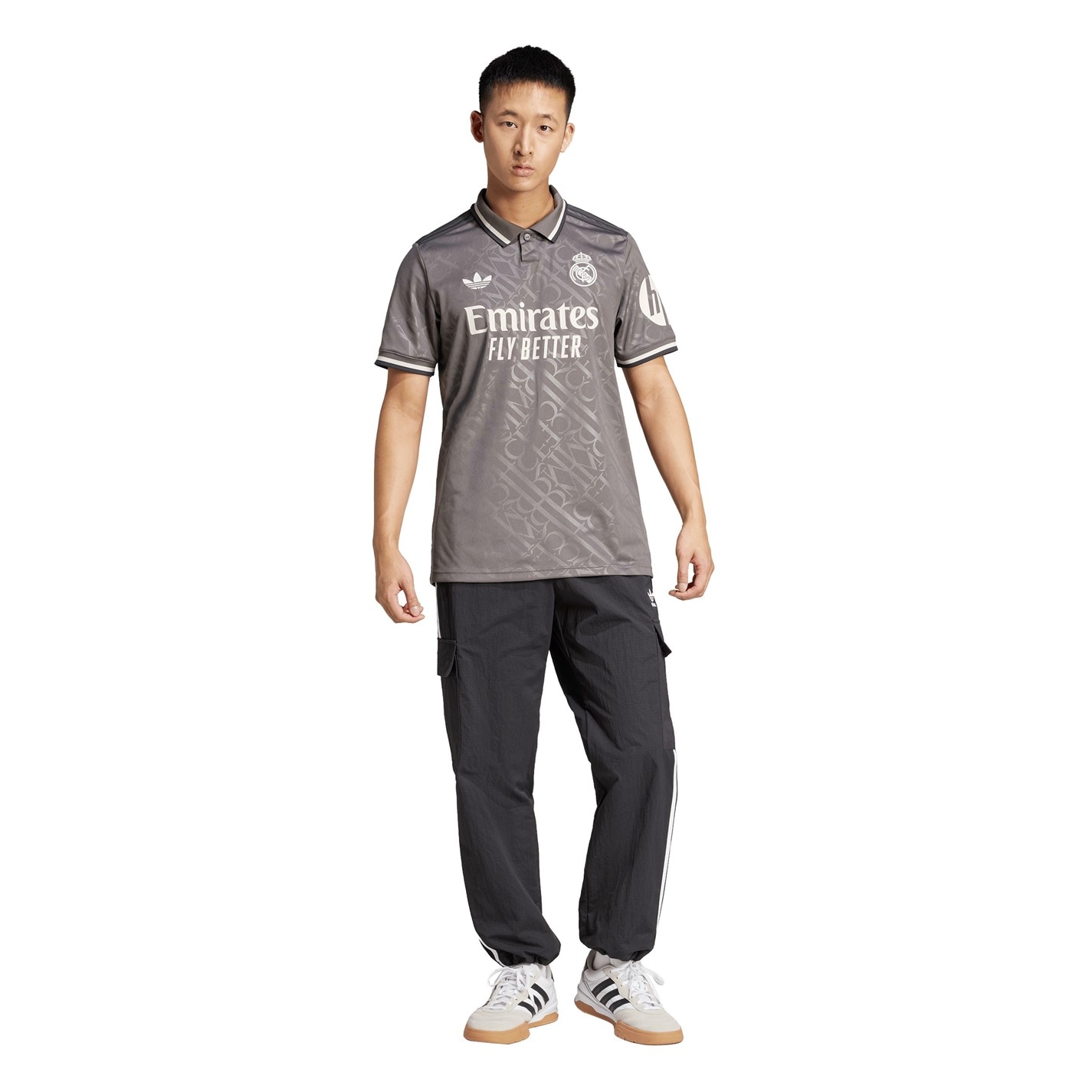 Tričko adidas Charcoal 7500670 Men's Real 3 Jersey Short Sleeve Performance T-Shirt - 7