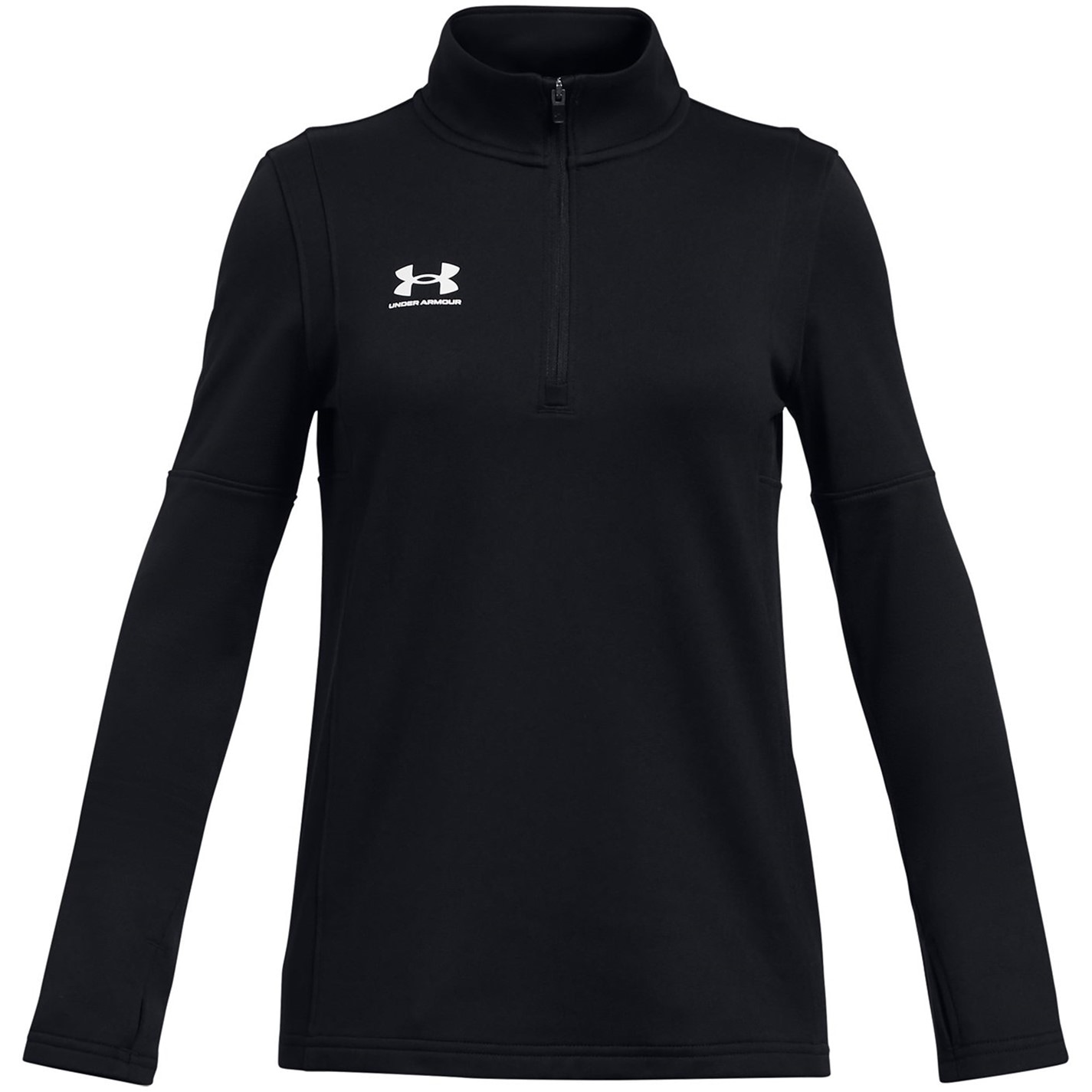 Under Armour Black 4442991 Kids' Challenger Long Sleeve Half Zip Rain Anorak - 1
