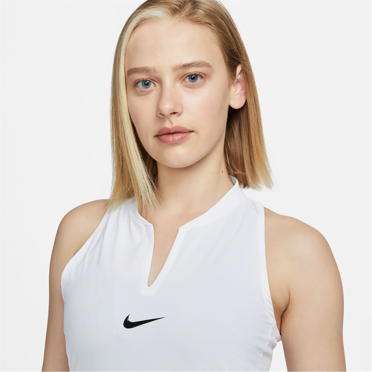 Nike WHITE 261098 NikeCourt Dri-FIT Club Women's Dress - 3